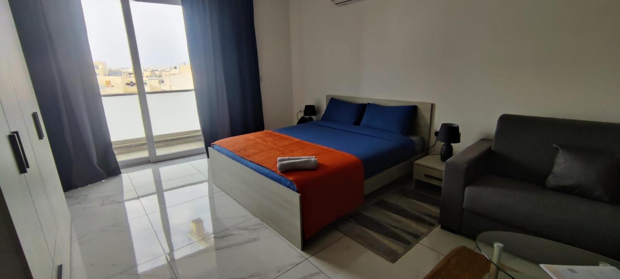 Studio with Balcony