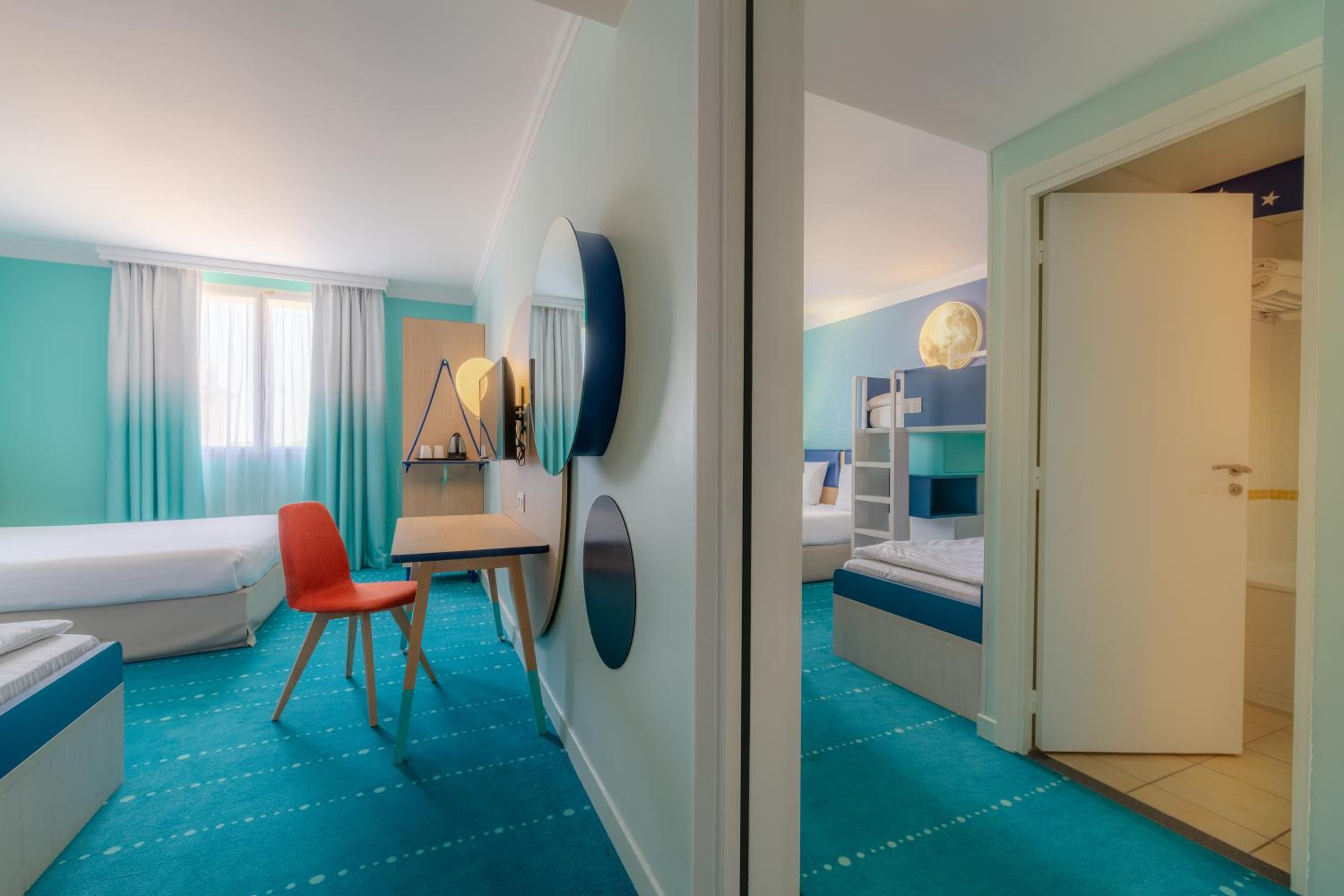 Relax in style in our vibrant hotel room!