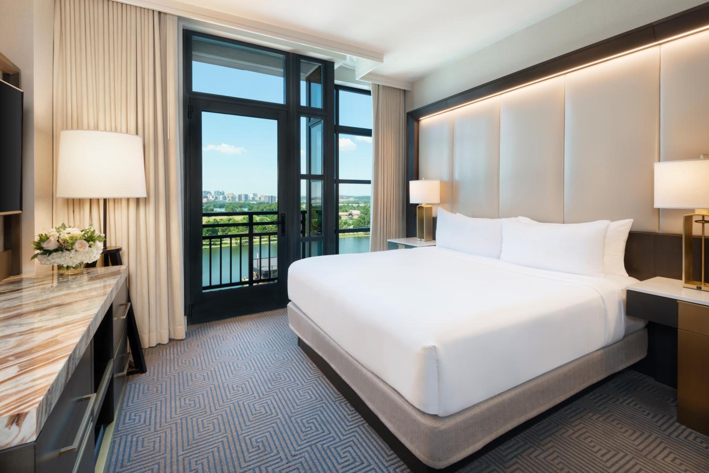 Junior King Suite with River View and Juliet Balcony