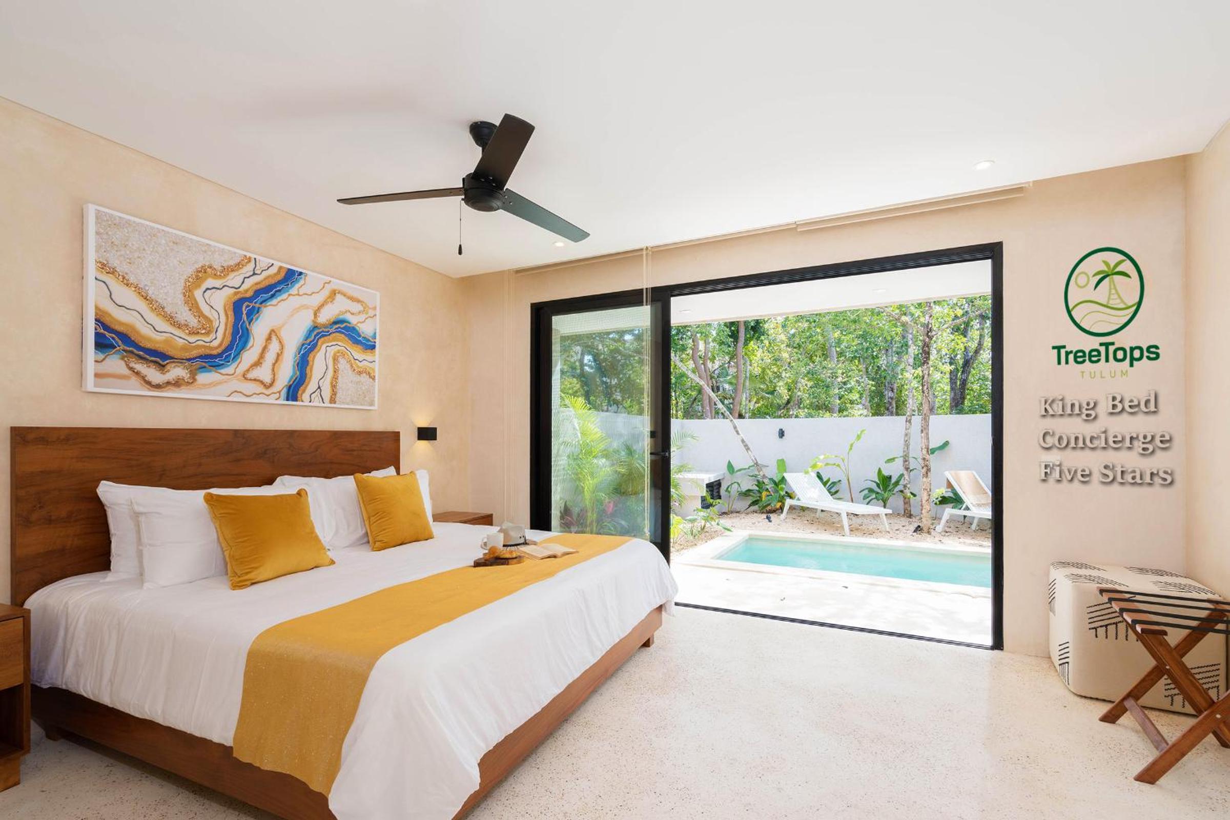 Königssuite mit privatem Pool und Garten