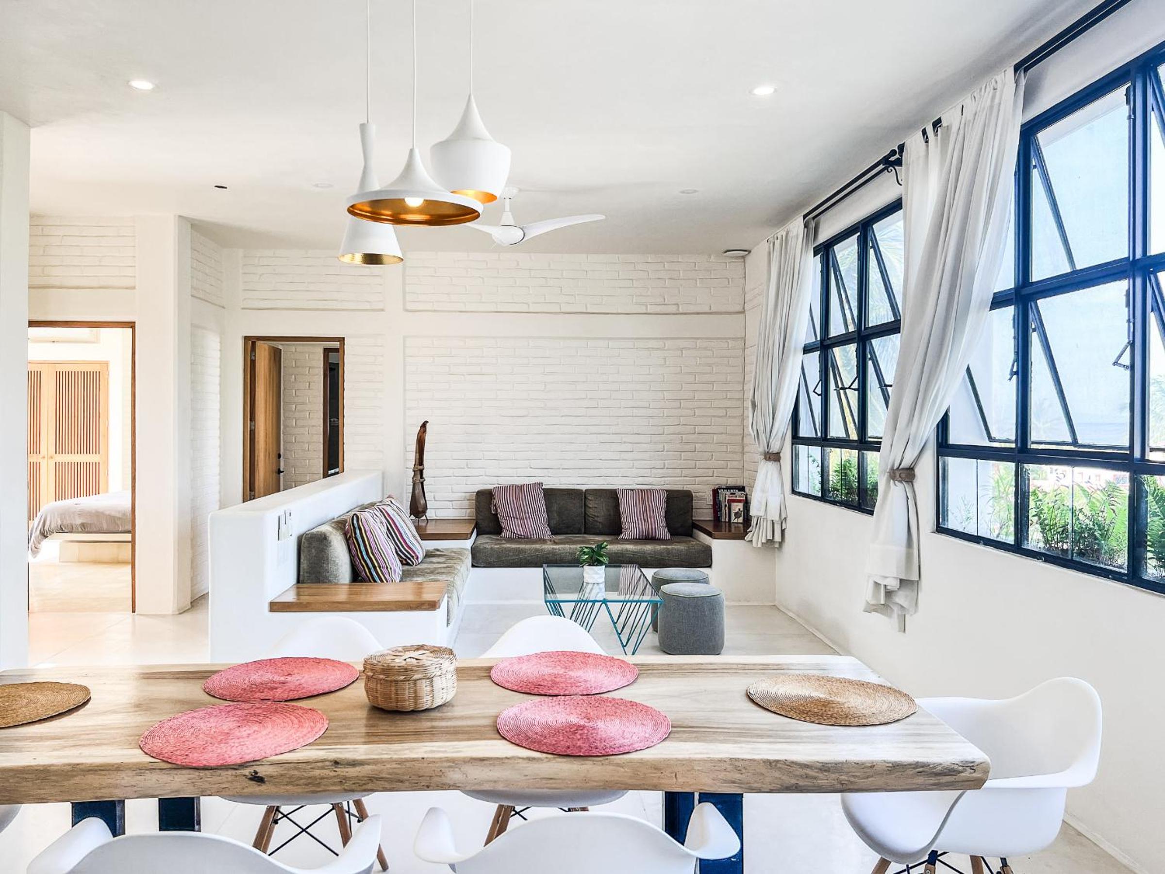Apartamento con vista a la piscina