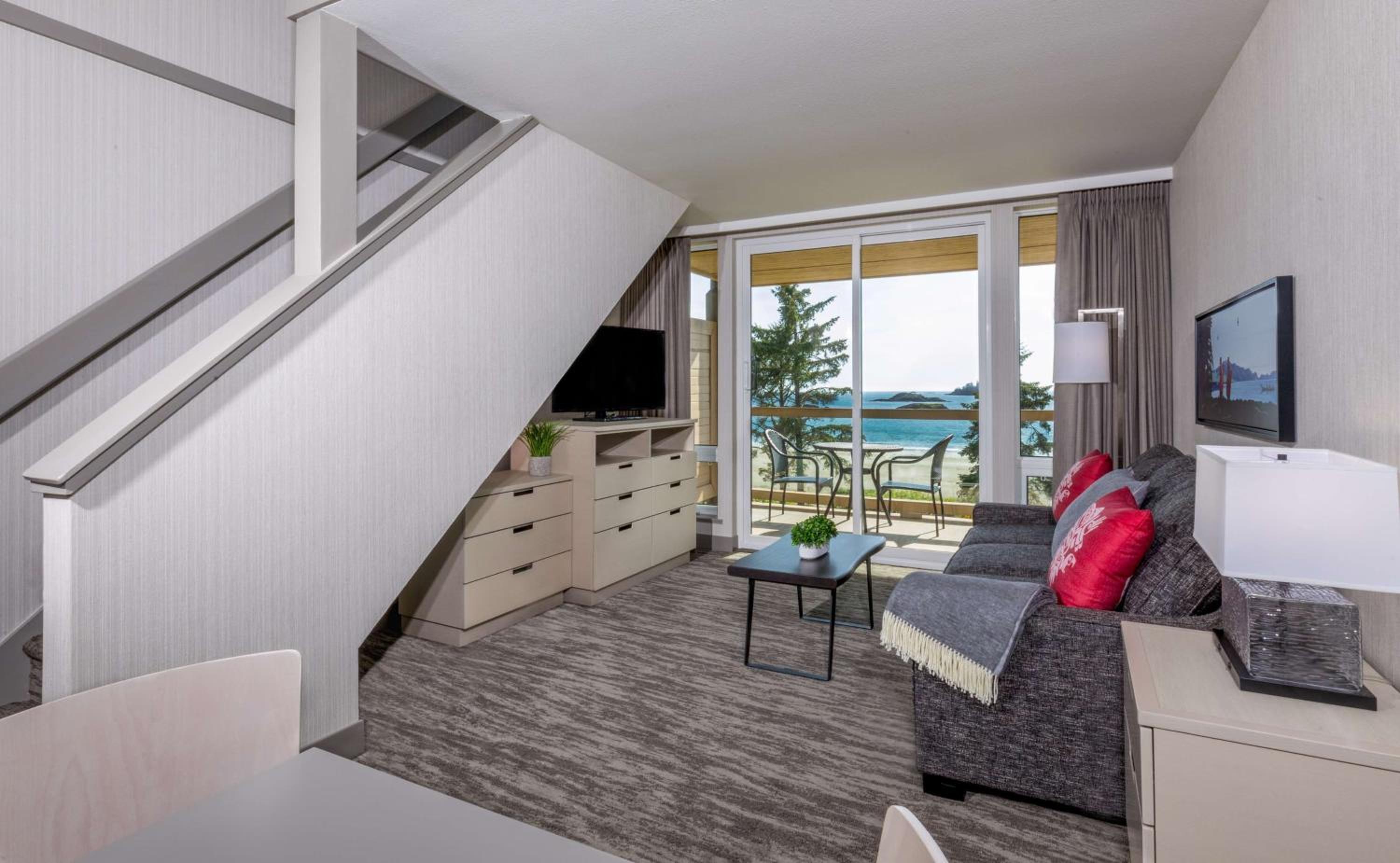 Loft Queen Room with Two Queen Beds, Sofa Bed, Balcony and Ocean View - Non-Smoking