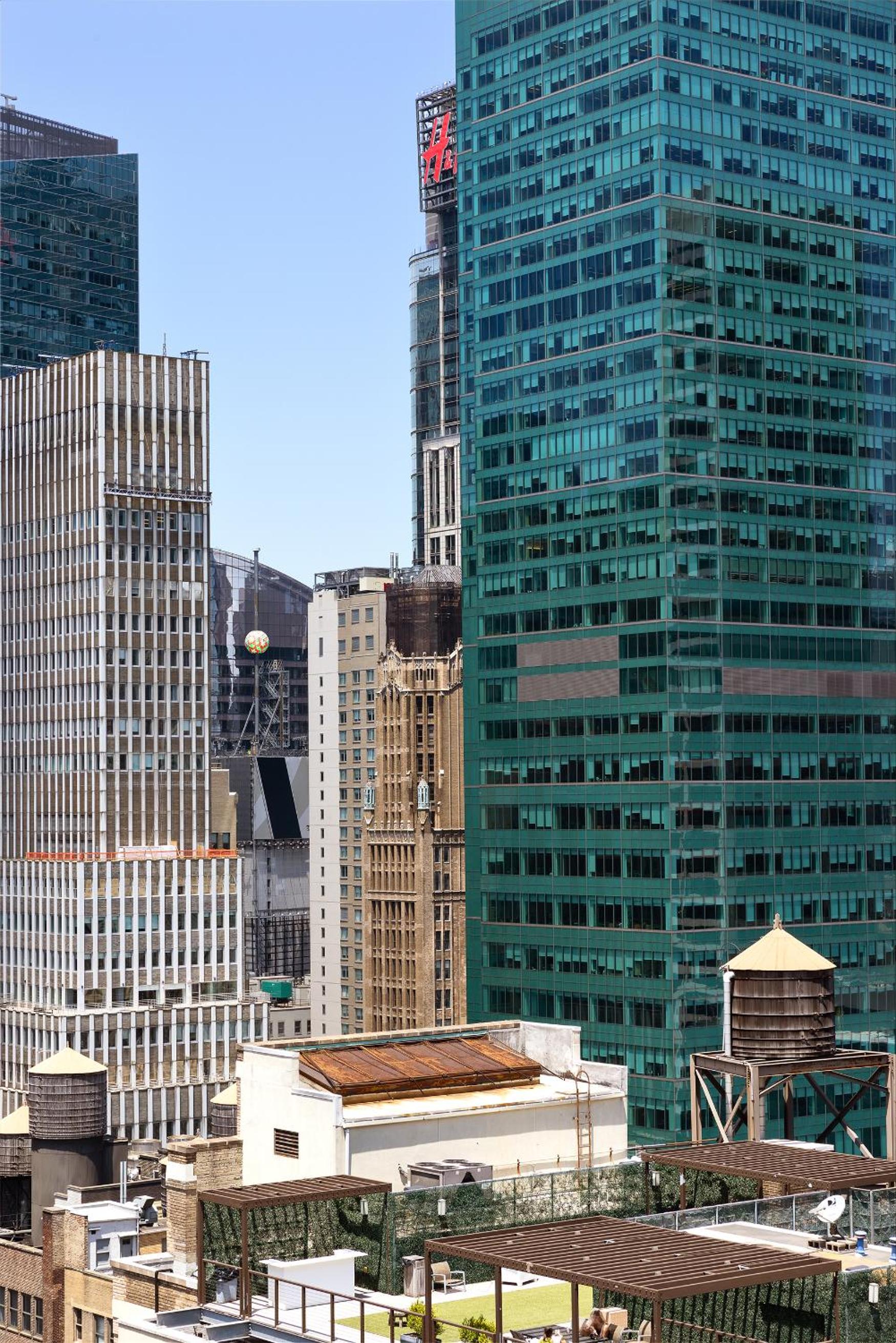 Double Room with Two Double Beds and City View