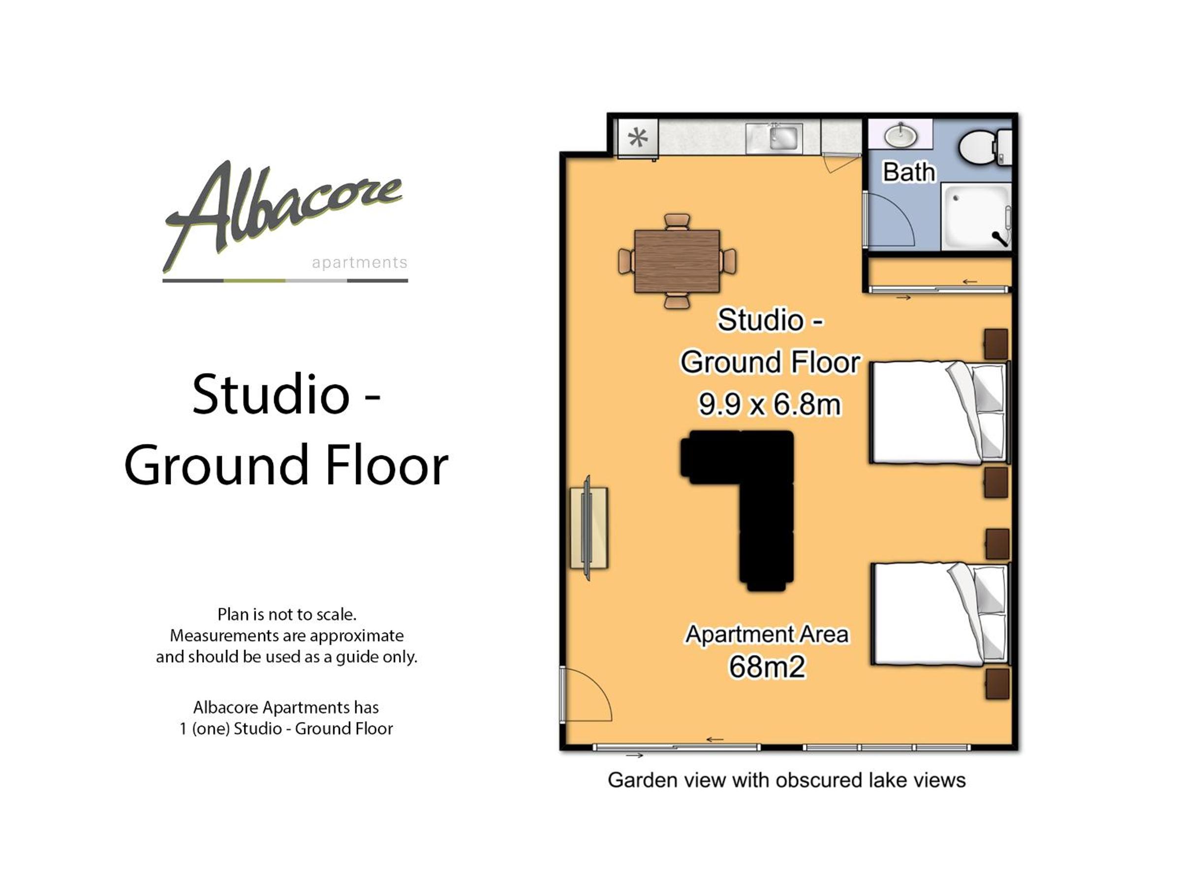 Two Queen Bed Studio - Ground Floor photo 2