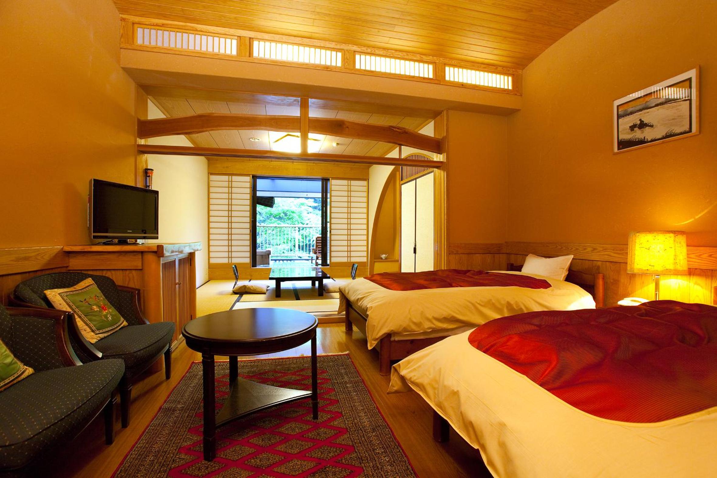 Superior Room with Tatami Area and Open-Air Bath (No shower)
