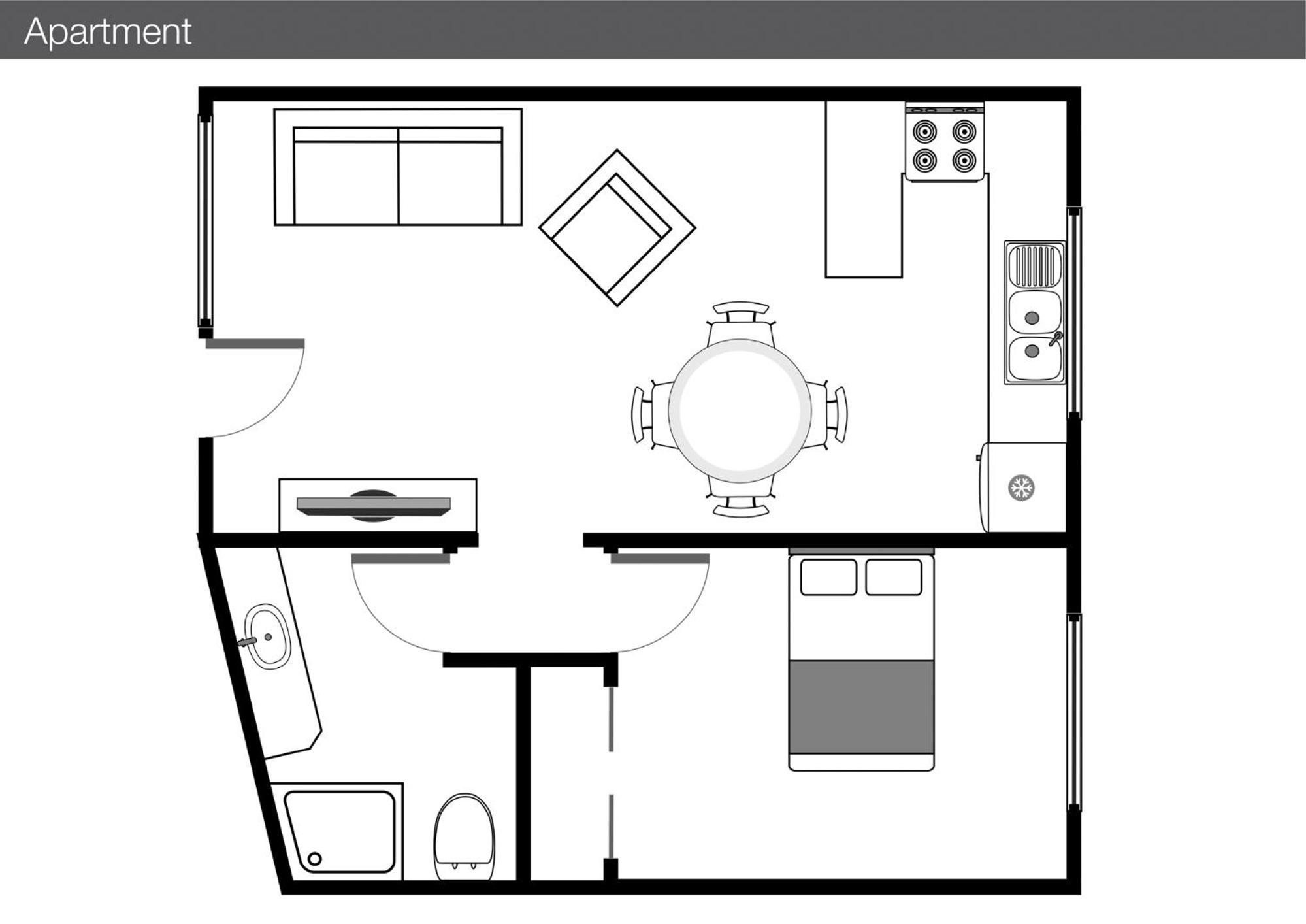 Deluxe One-Bedroom Apartment photo 2