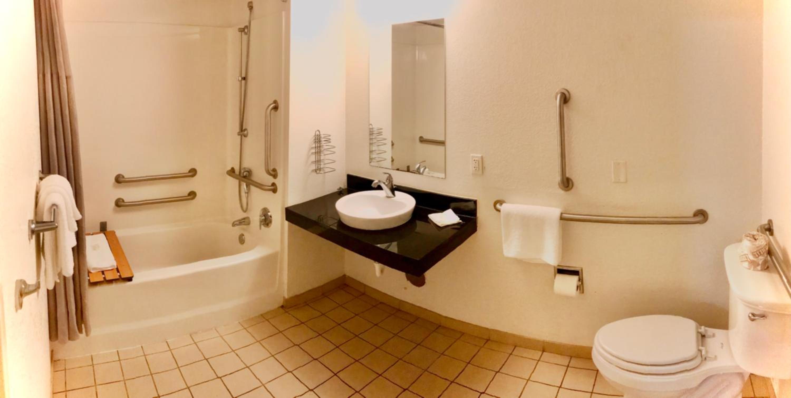 1 Queen Bed, Mobility/Hearing Accessible Room, Bathtub w/ Grab Bars, Non-Smoking photo 2