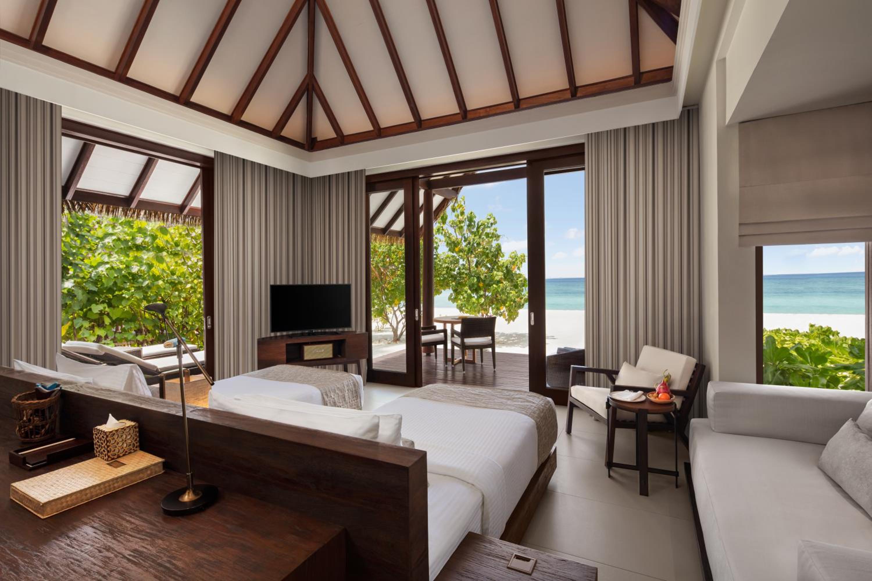 Two Bedroom Family Beach Villa - Personalized Butler Service | Private Sea Plane Lounge Access | Kids Club with Optional Nanny Services | Maldivian Traditional Village Experience | Access to 5 Exceptional Dine-Around Outlets