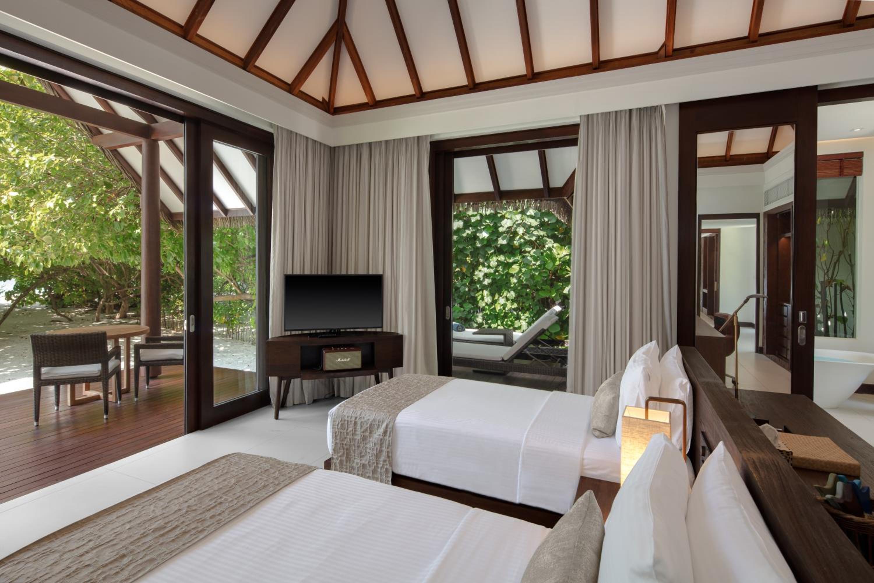 Two Bedroom Family Beach Villa – Personalized Butler Service | Private Sea Plane Lounge Access | Kids Club With Optional Nanny Services | Maldivian Traditional Village Experience | Access To 5 Exceptional Dine-Around Outlets