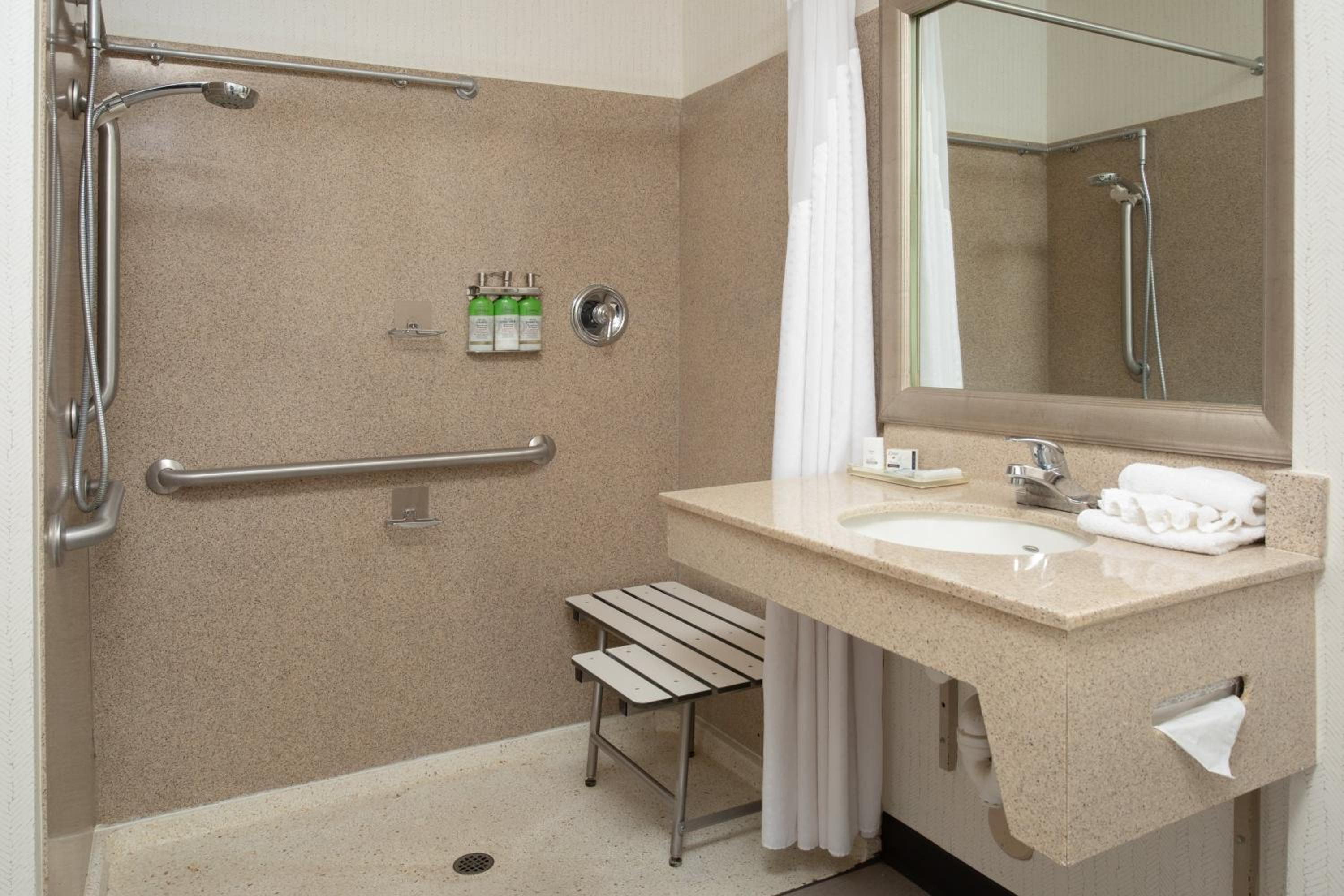 Queen Room with Accessible Roll In Shower - Non-Smoking