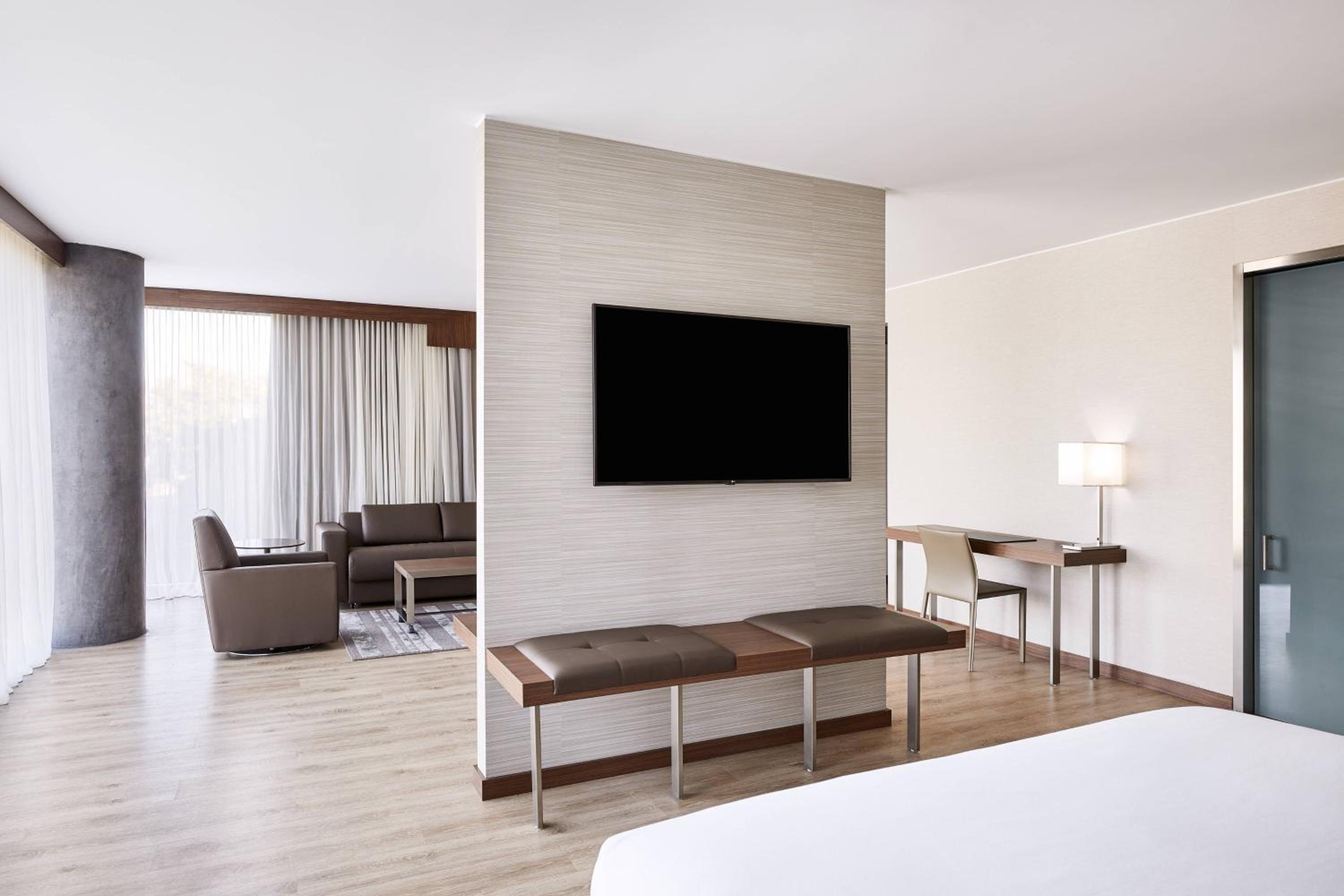 Larger Studio with King Bed, Roll-In Shower and Sofa Bed - Mobility Access/Hearing Accessible