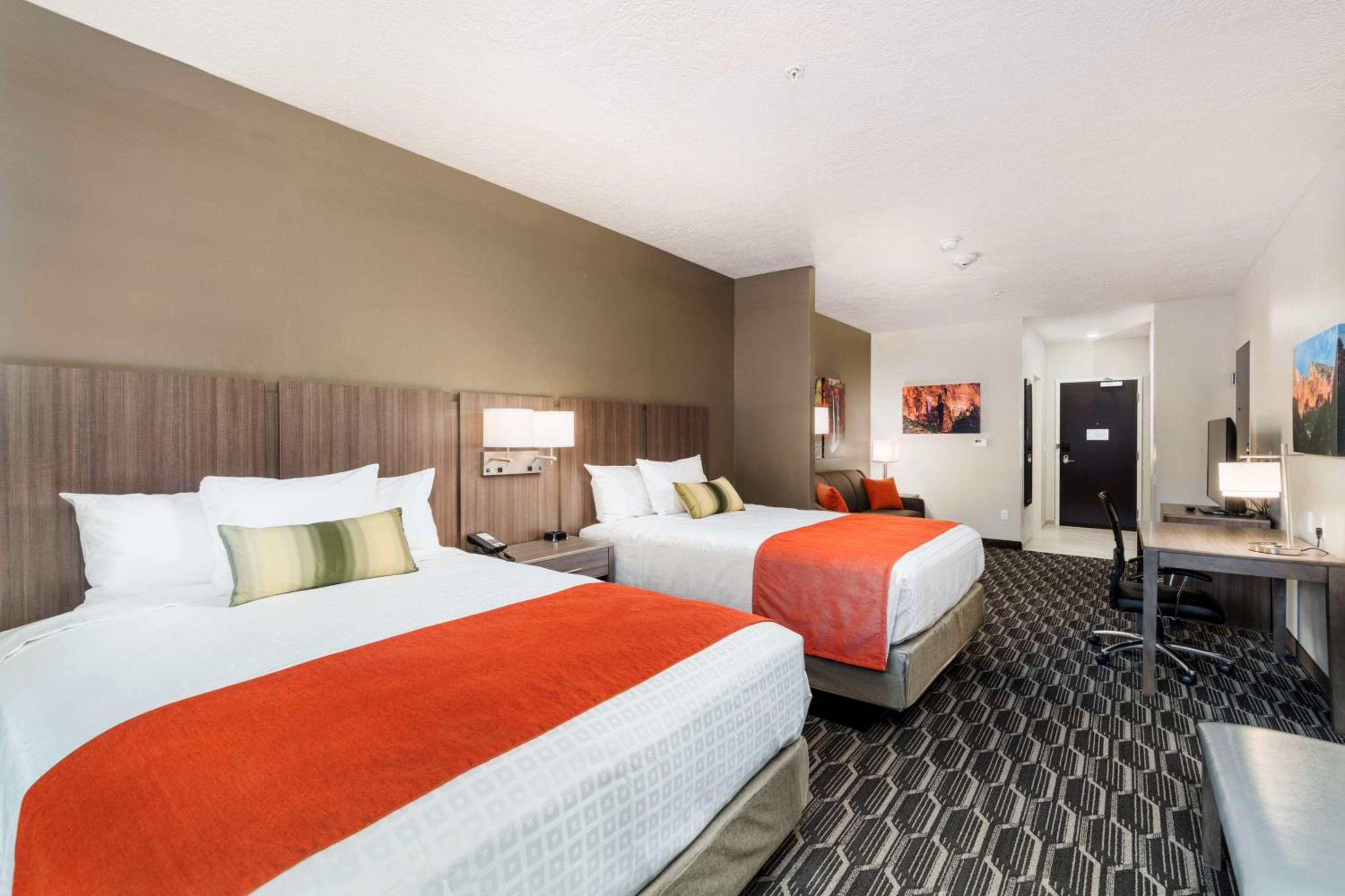 Queen Suite with Two Queen Beds with Sofa Bed