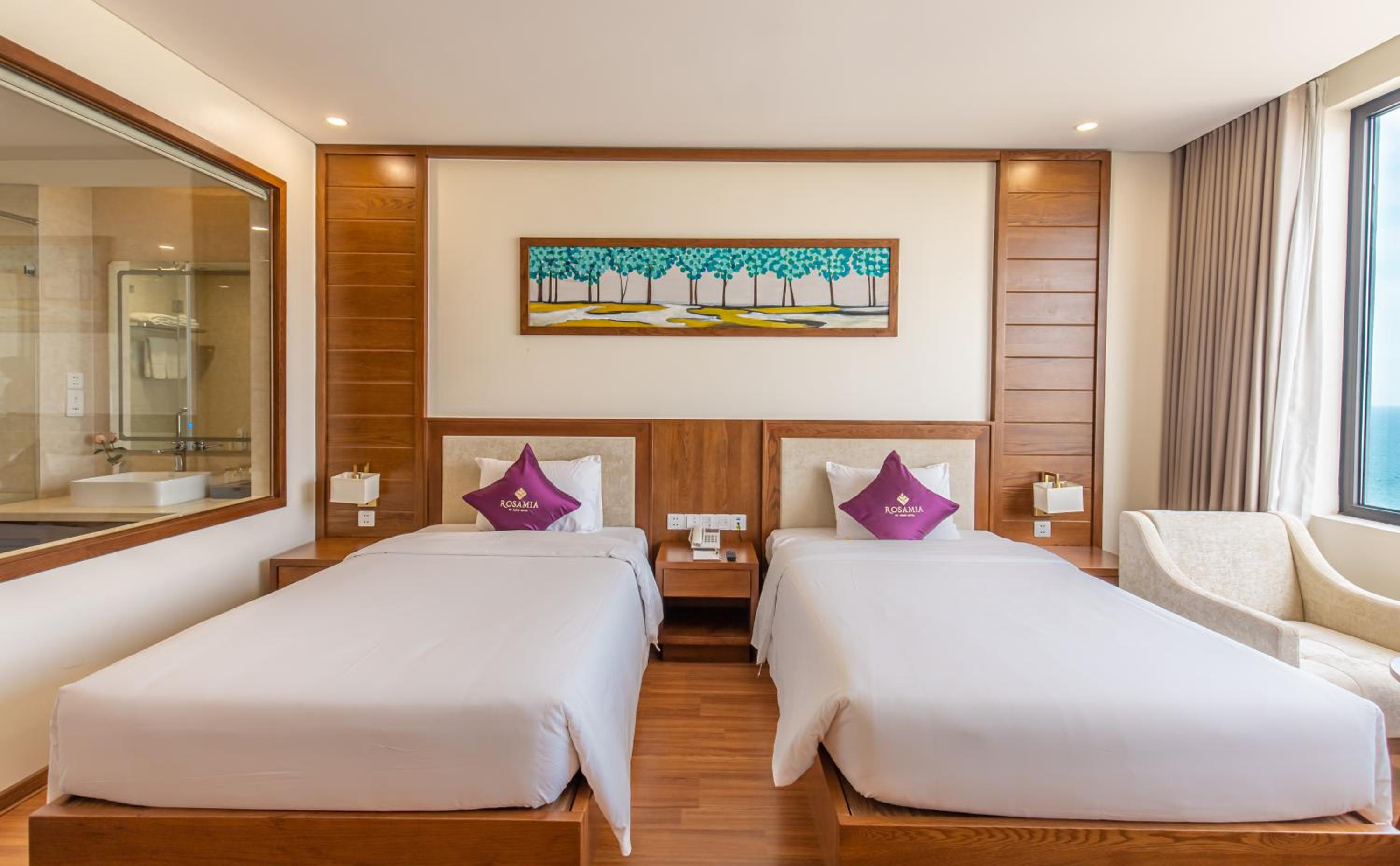 Deluxe Twin Room, Partial Sea View with Afternoon Tea Per Stay photo 3