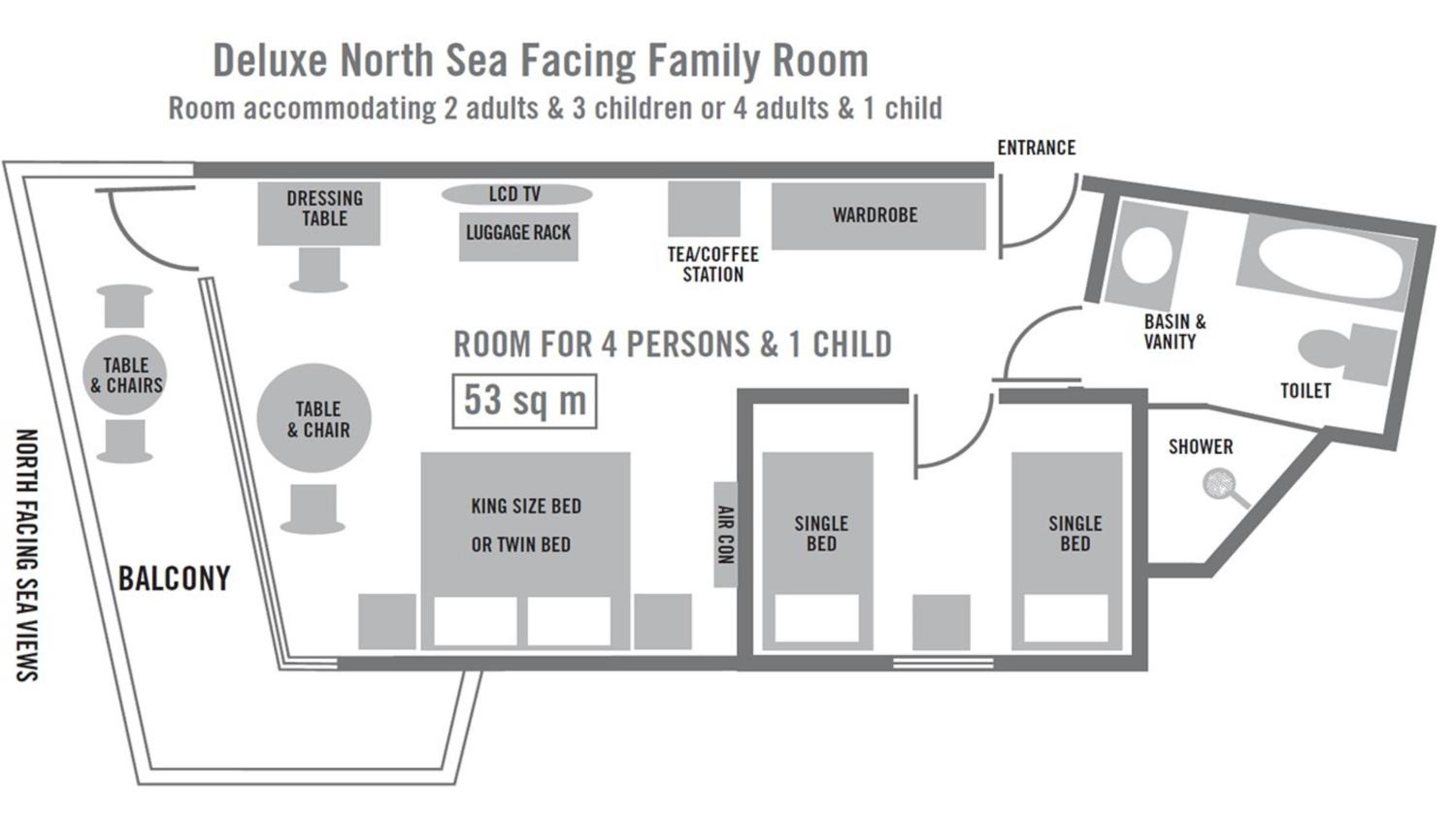 Deluxe Family Room - North Sea Facing