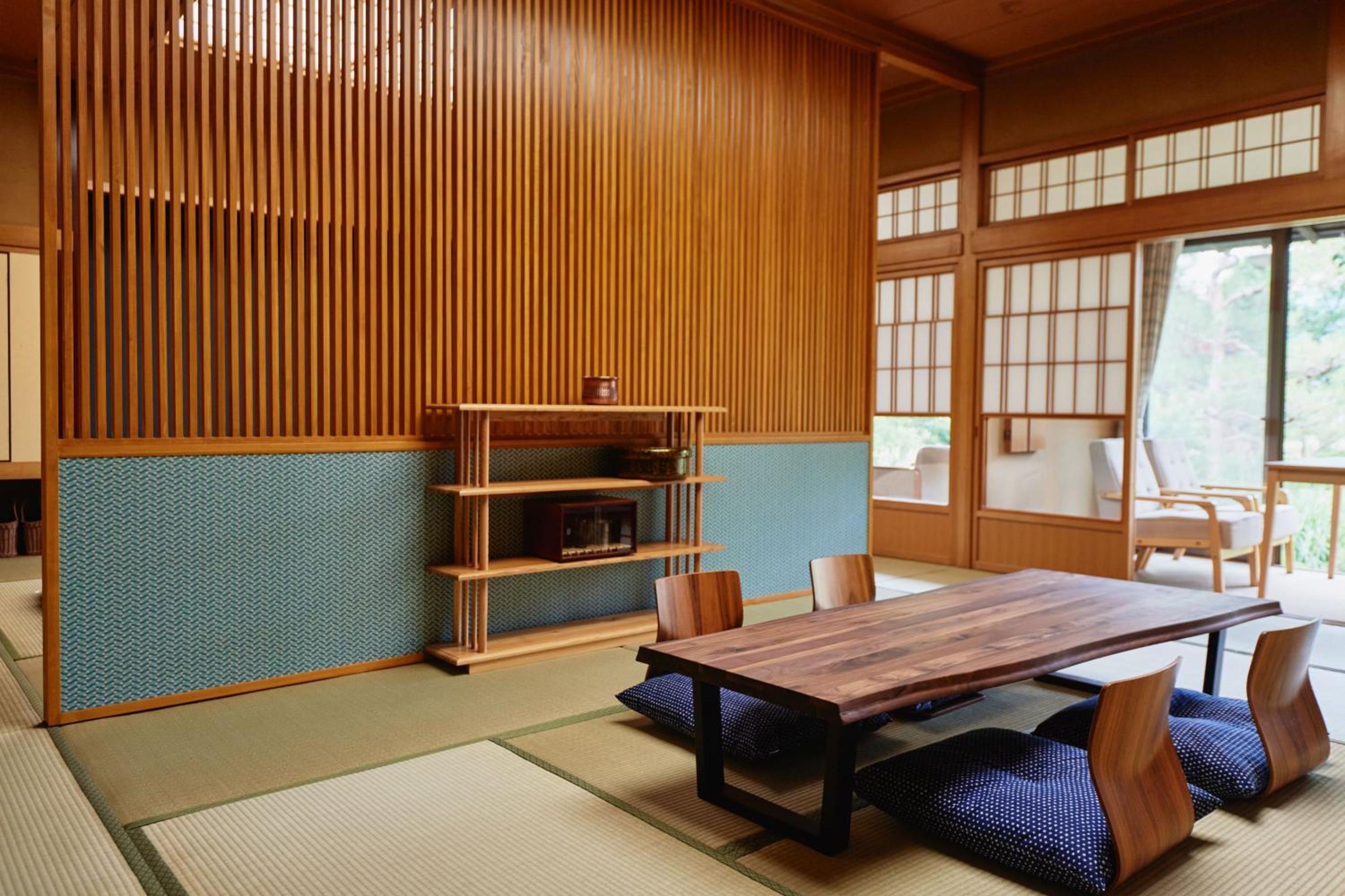 Japanese-Style Junior Suite Room with Bed & Open Air Bath photo 2