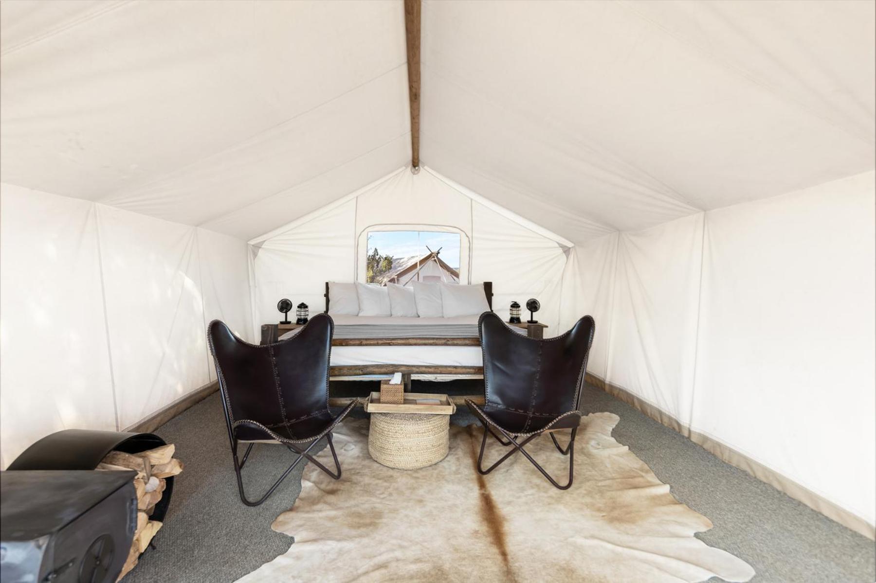 Safari Tent with Three Twin Beds and Shared Bathroom photo 1