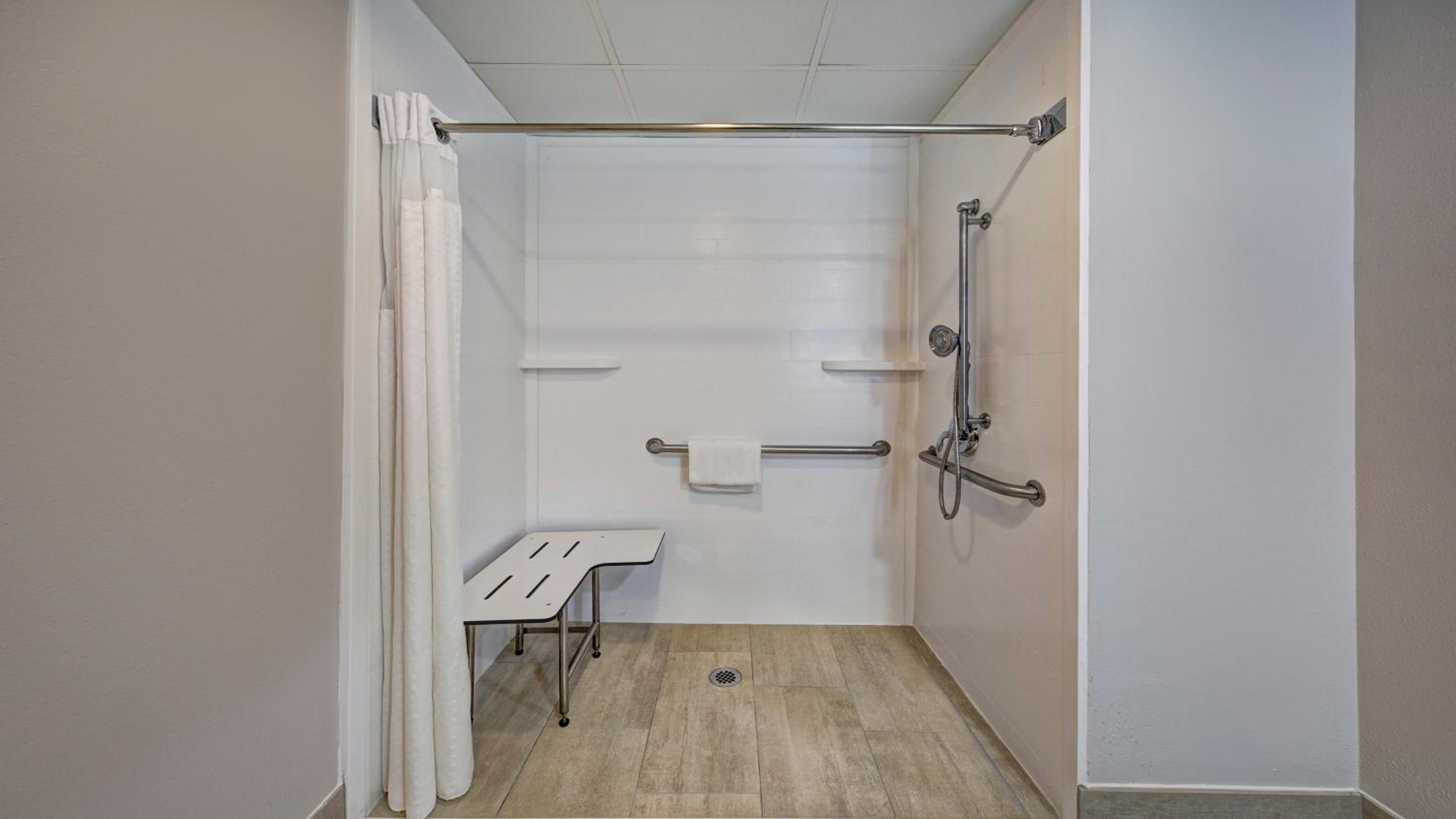 Standard King Room with Mobility Accessible Roll-In Shower