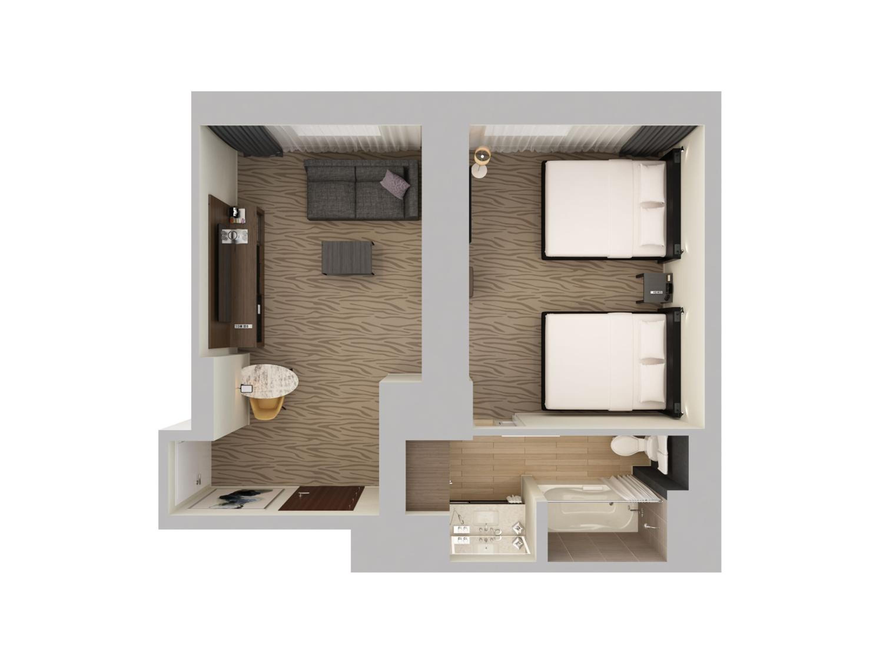 Double Room with Two Double Beds - Photo 7