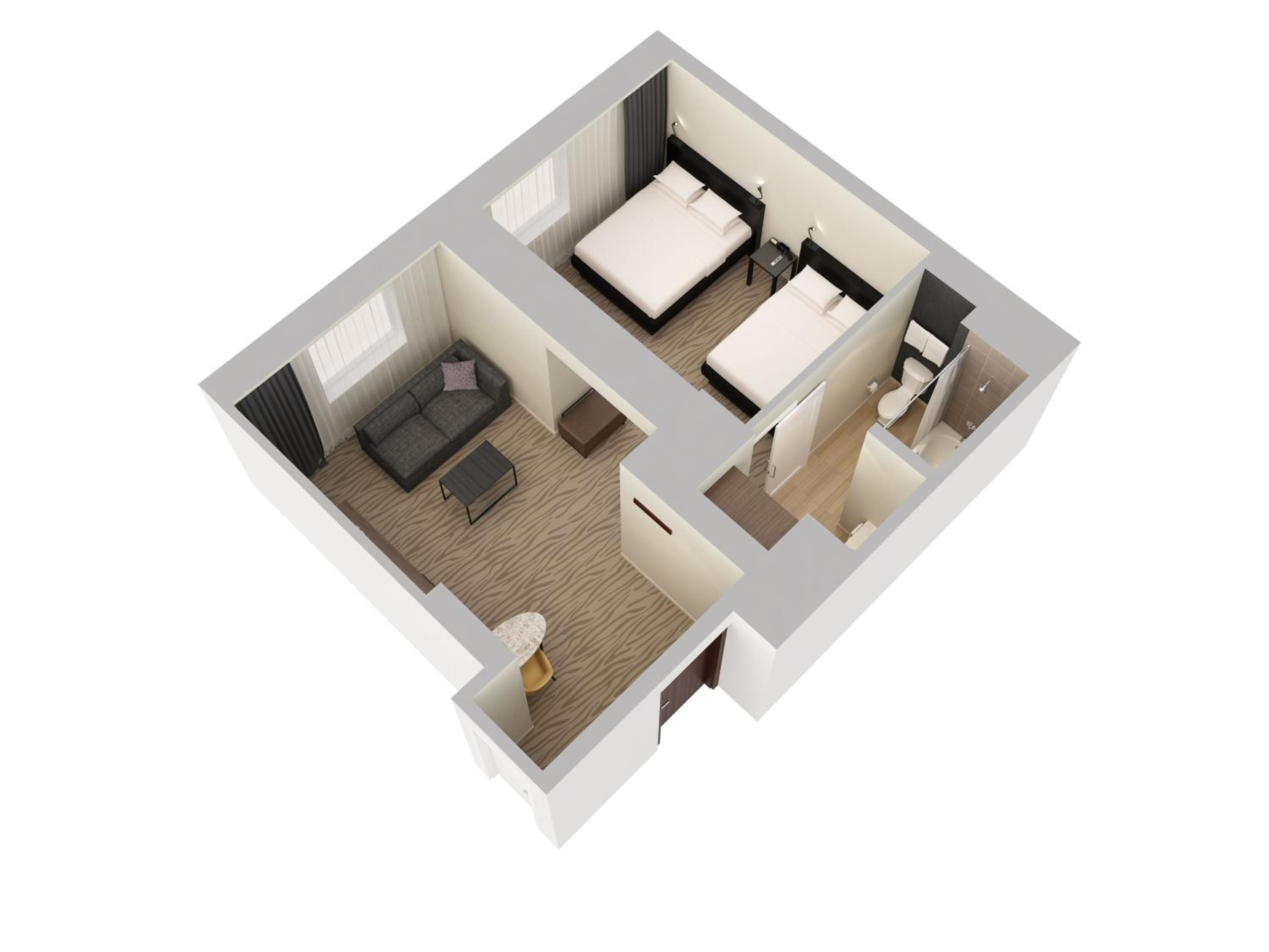 Double Room with Two Double Beds - Photo 5