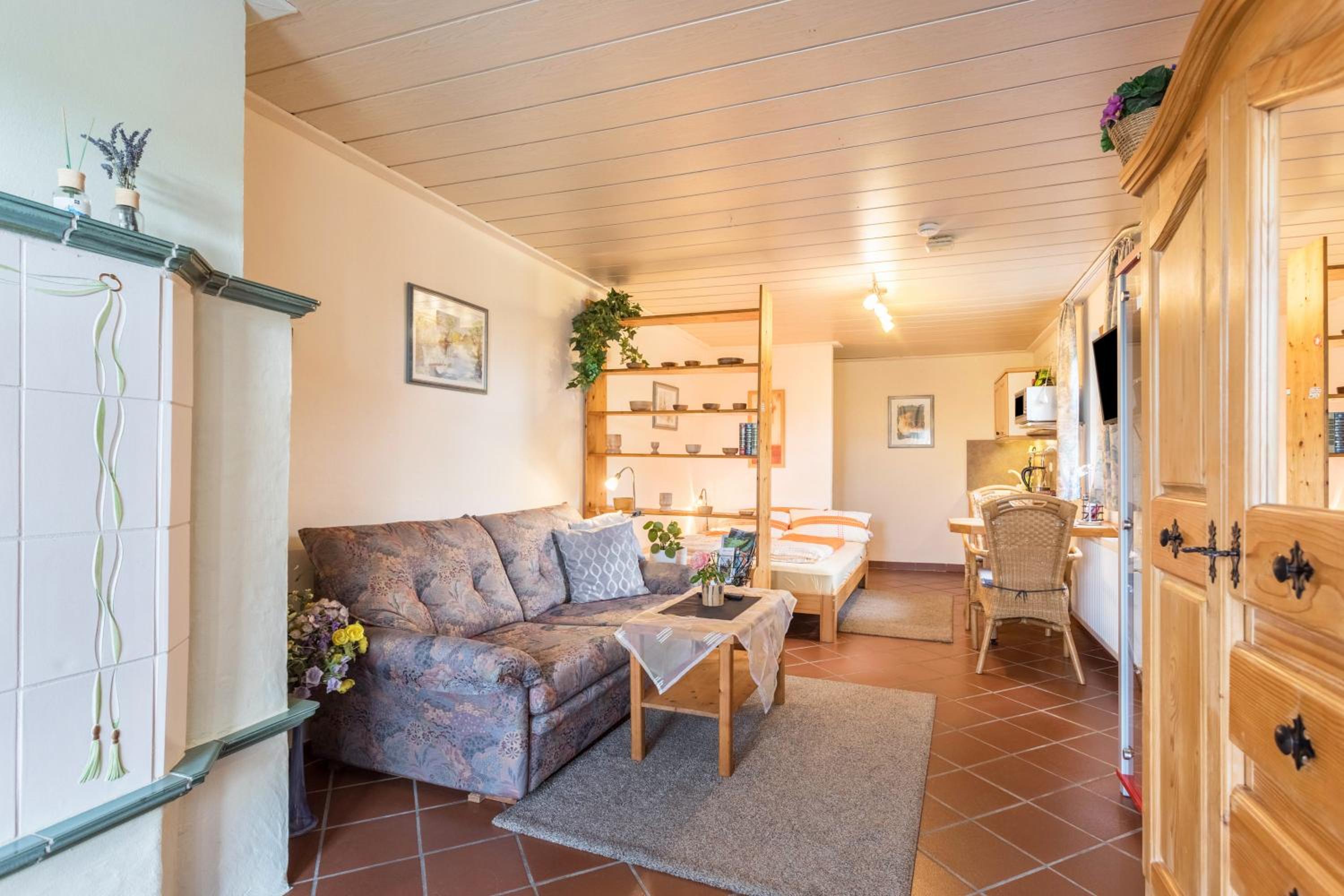 One-Bedroom Apartment with Garden View