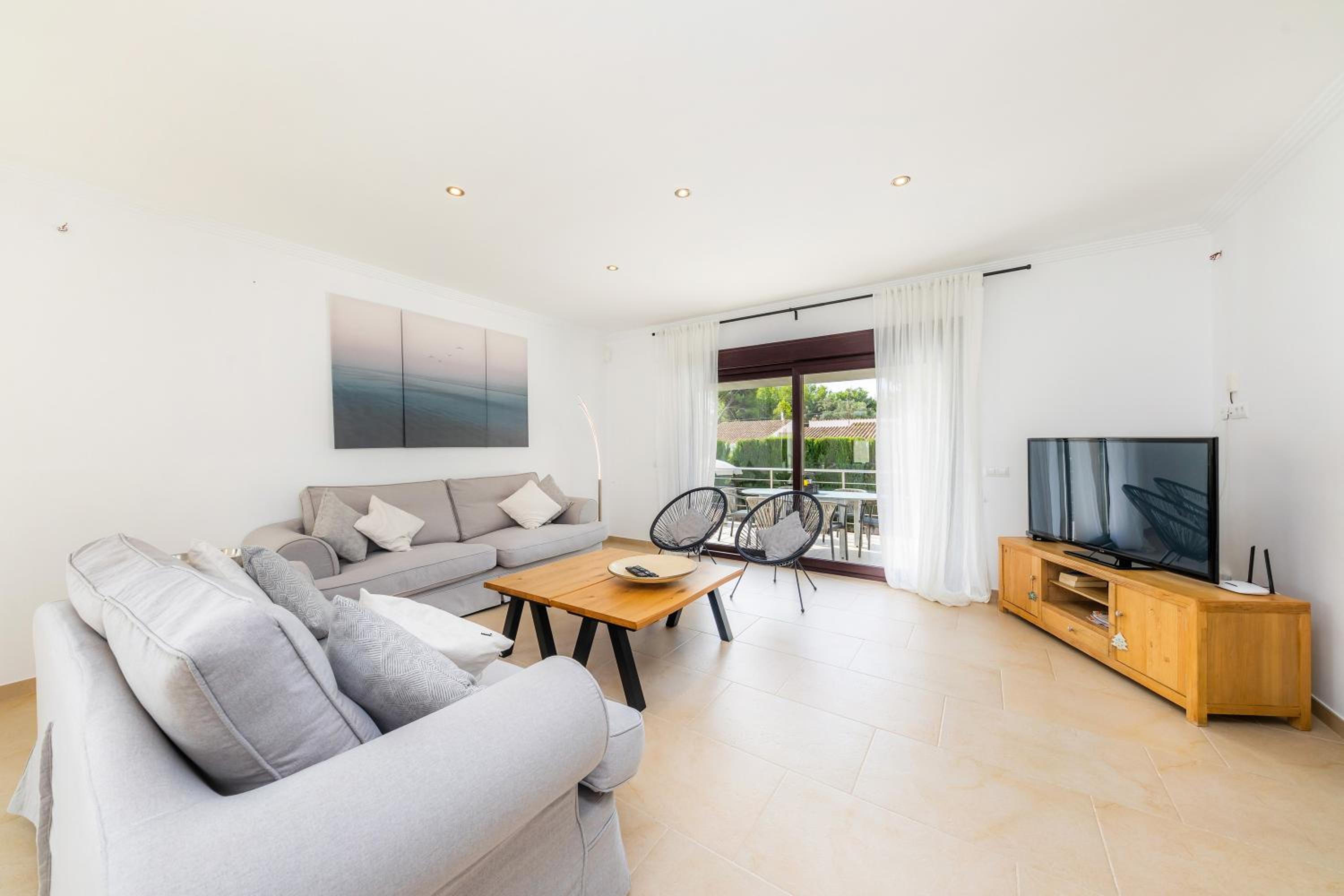 Villa con vistas al jardín