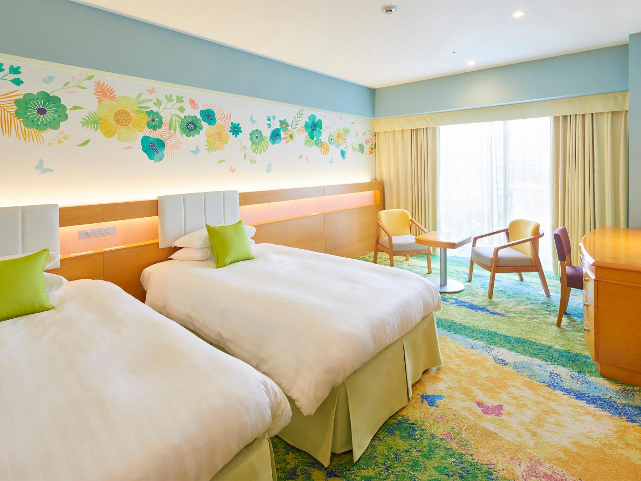 <4-6 Floor> Garden Superior Twin Room with Park View or Bay View - Non Smoking