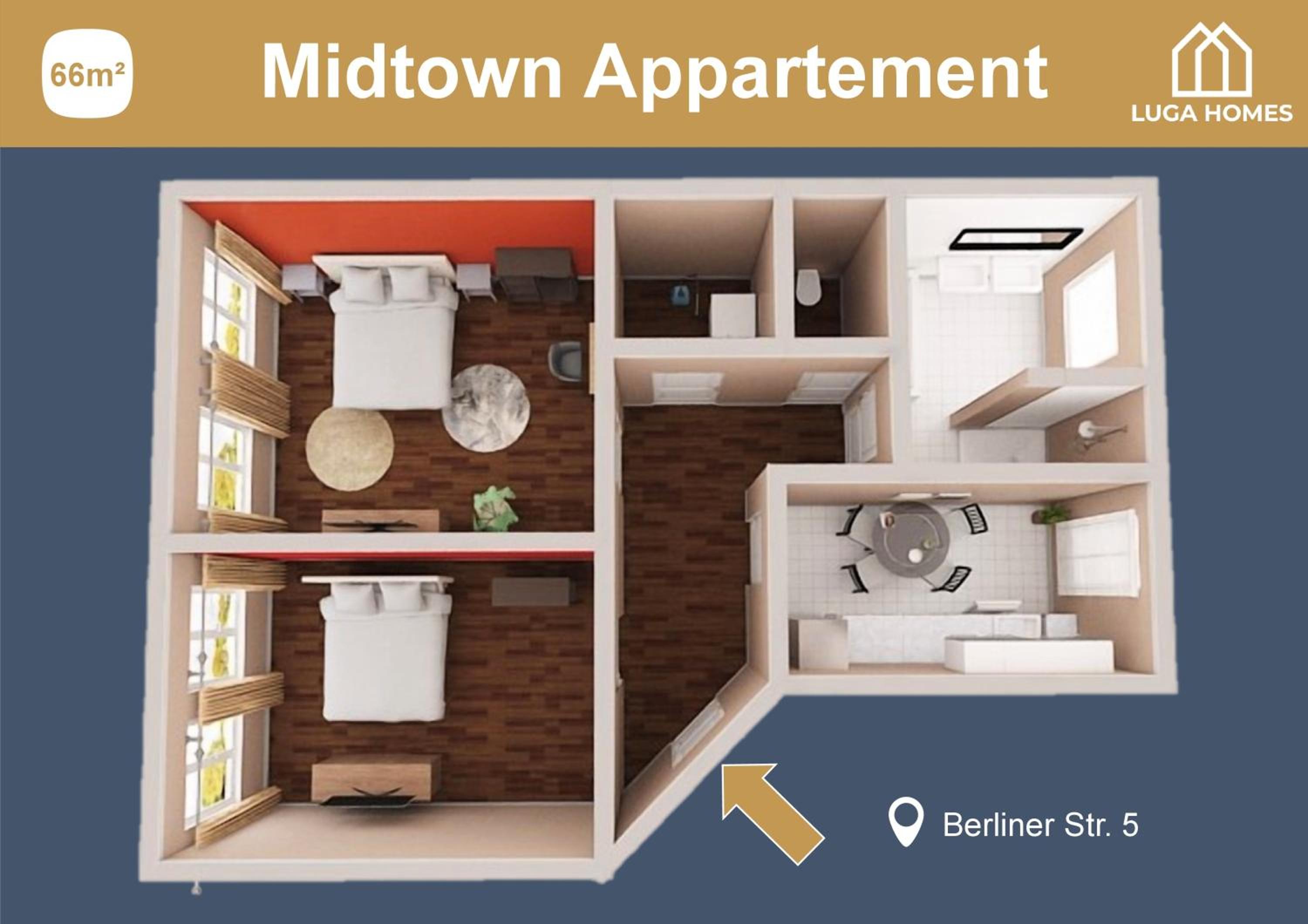 Two-Bedroom Apartment "Midtown" - Photo 11