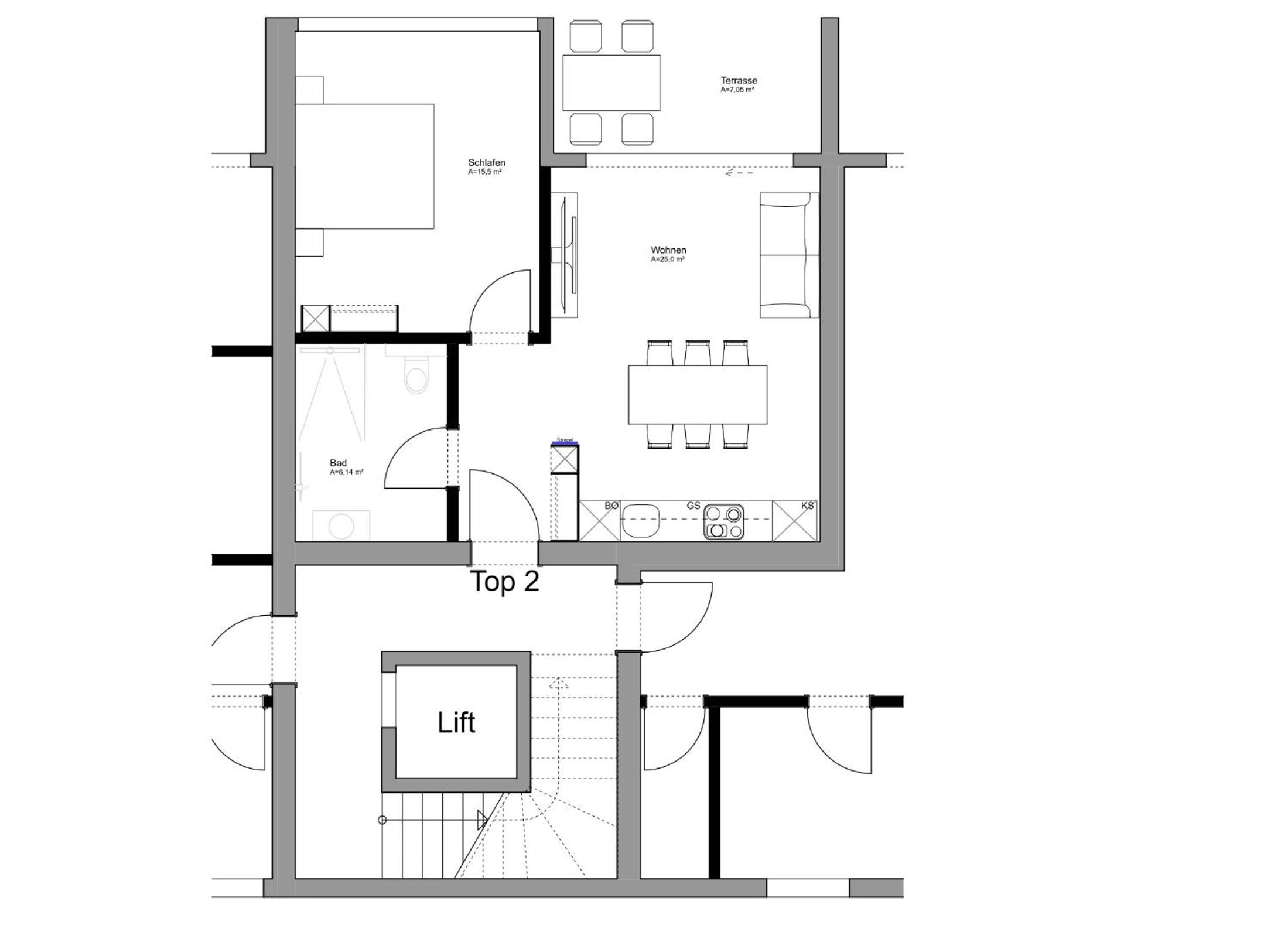 One-Bedroom Apartment with Terrace photo 3