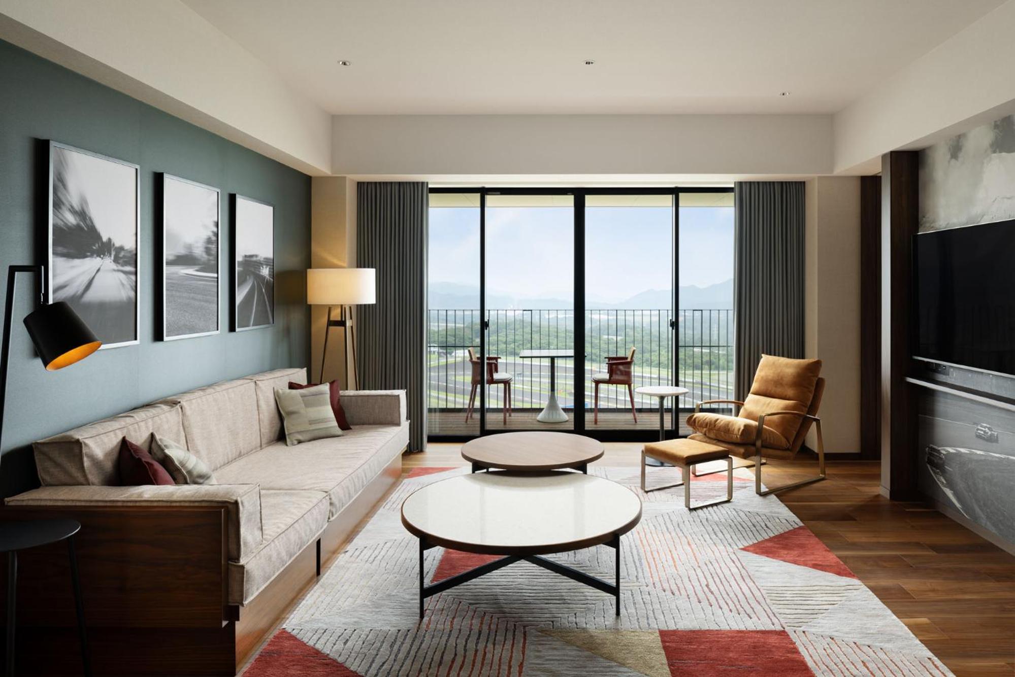 Grand Prix Suite with One King Bed and Circuit View