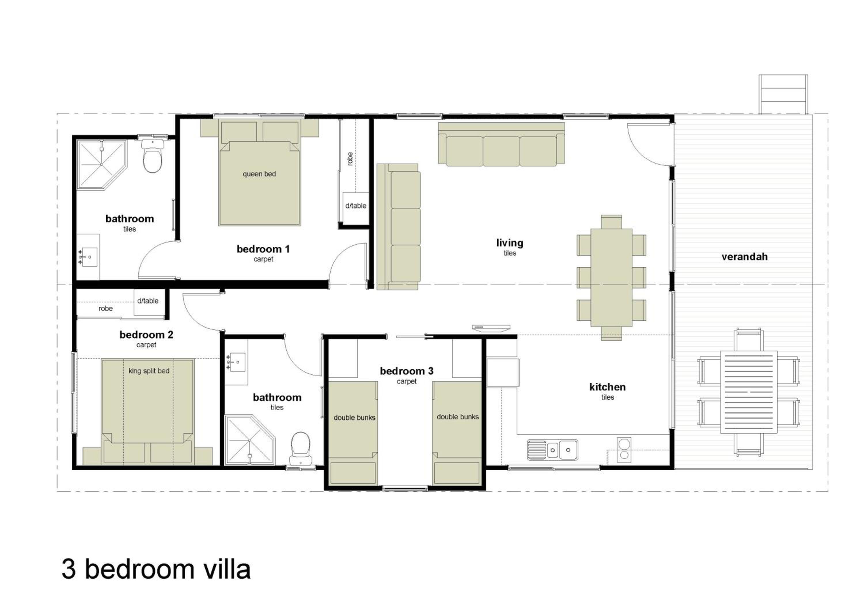 Three-Bedroom Villa photo 2