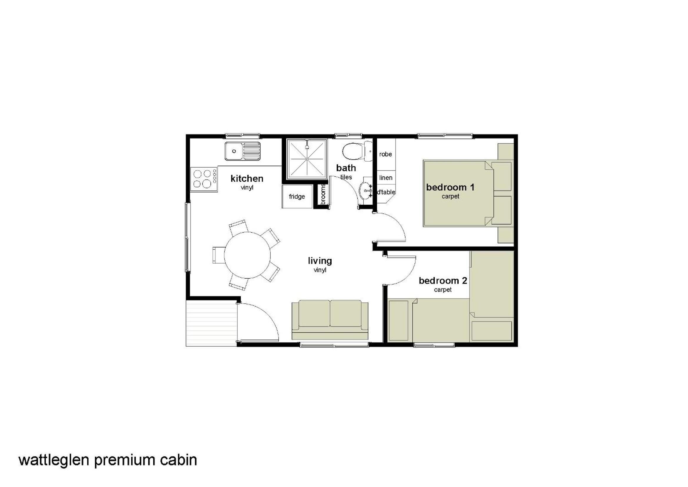 Wattle Glen Premium Cabin (2 Bedroom) photo 2