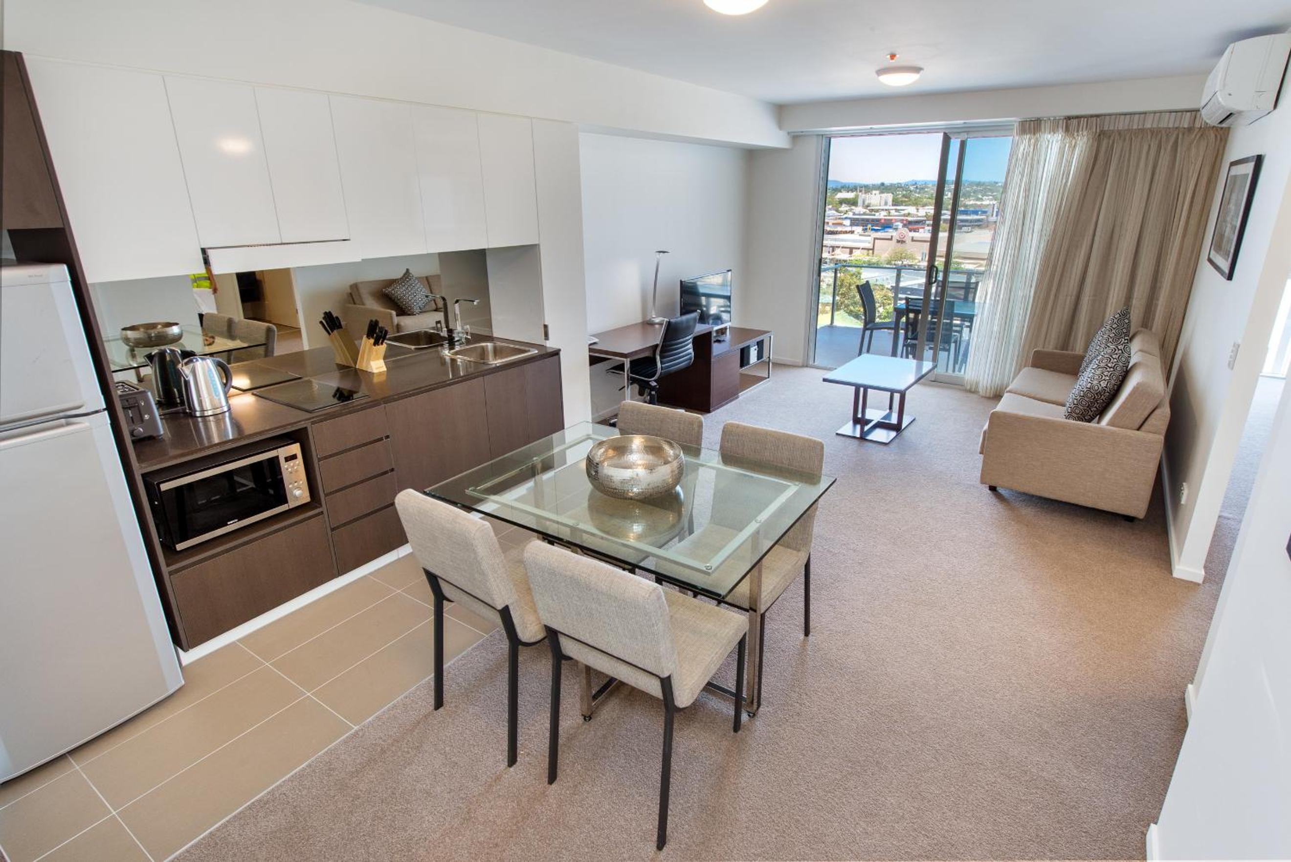 Deluxe One-Bedroom Apartment with City View