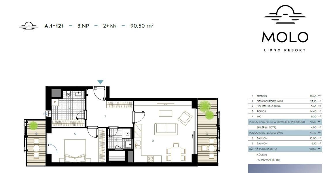 Two-Bedroom Apartment - Photo 2