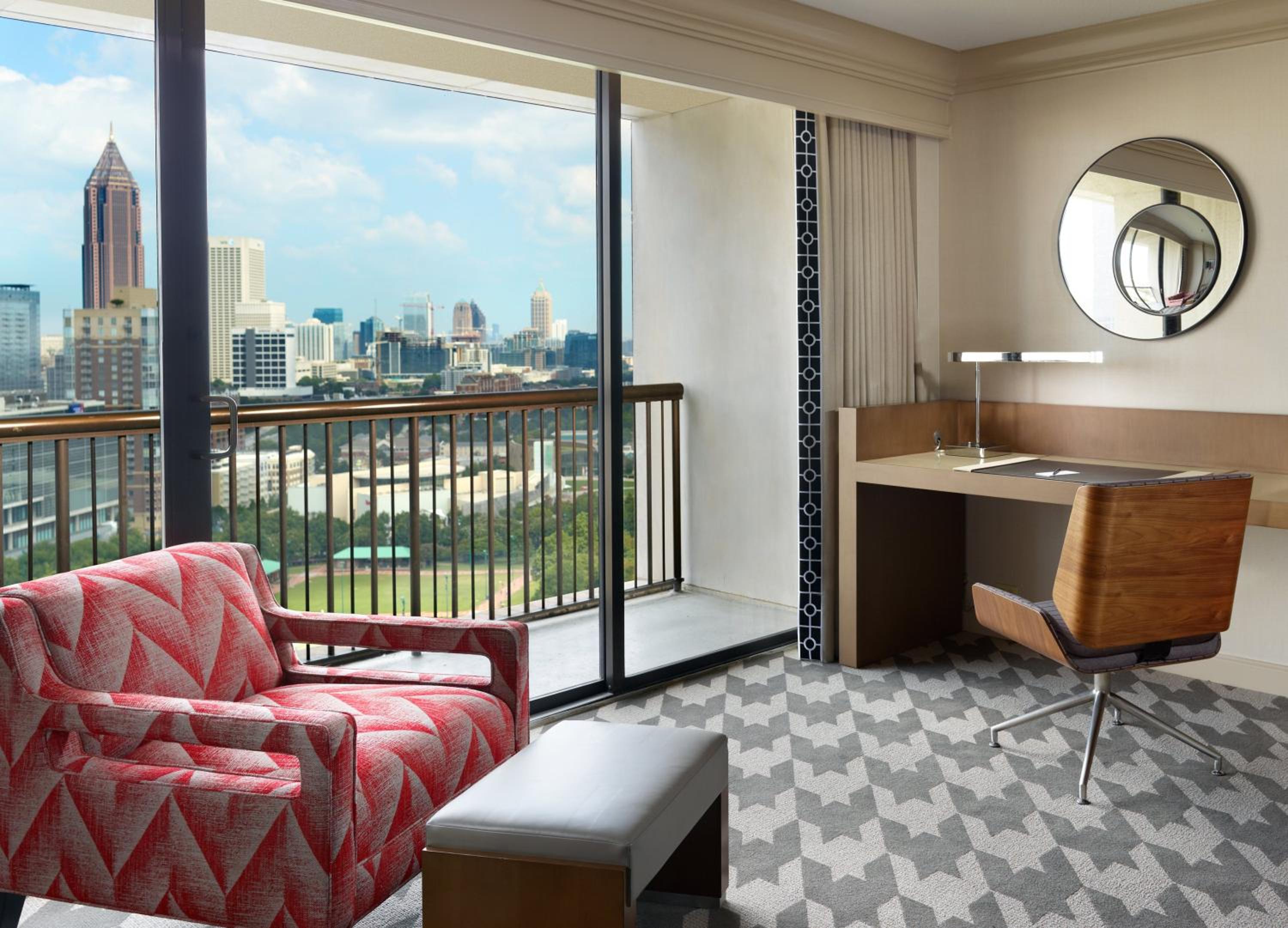 Premier Centennial Olympic Park View Room w/Balcony - 1 King Bed - Photo 4