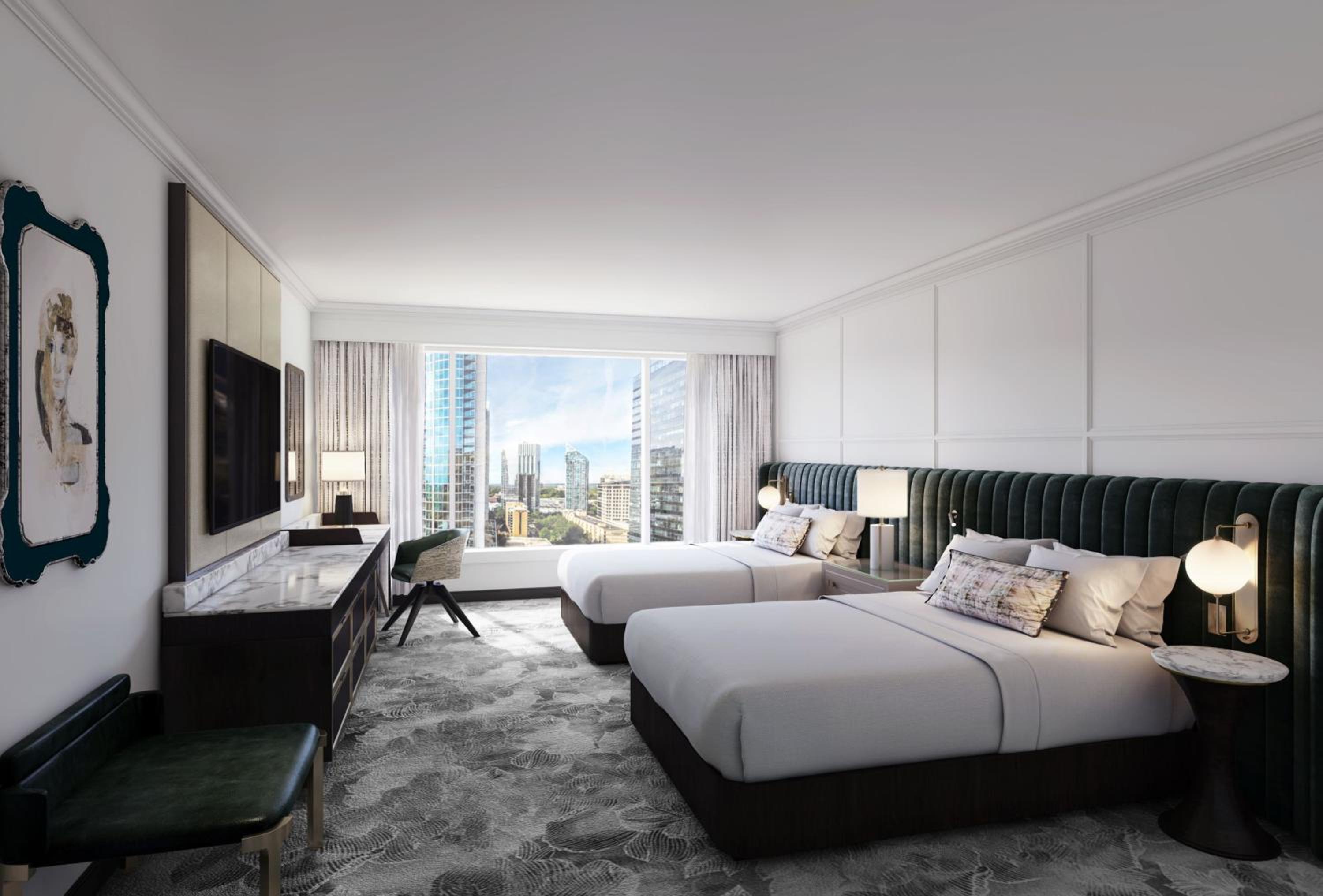 Classic Queen Room with Two Queen Beds - High Floor photo 2