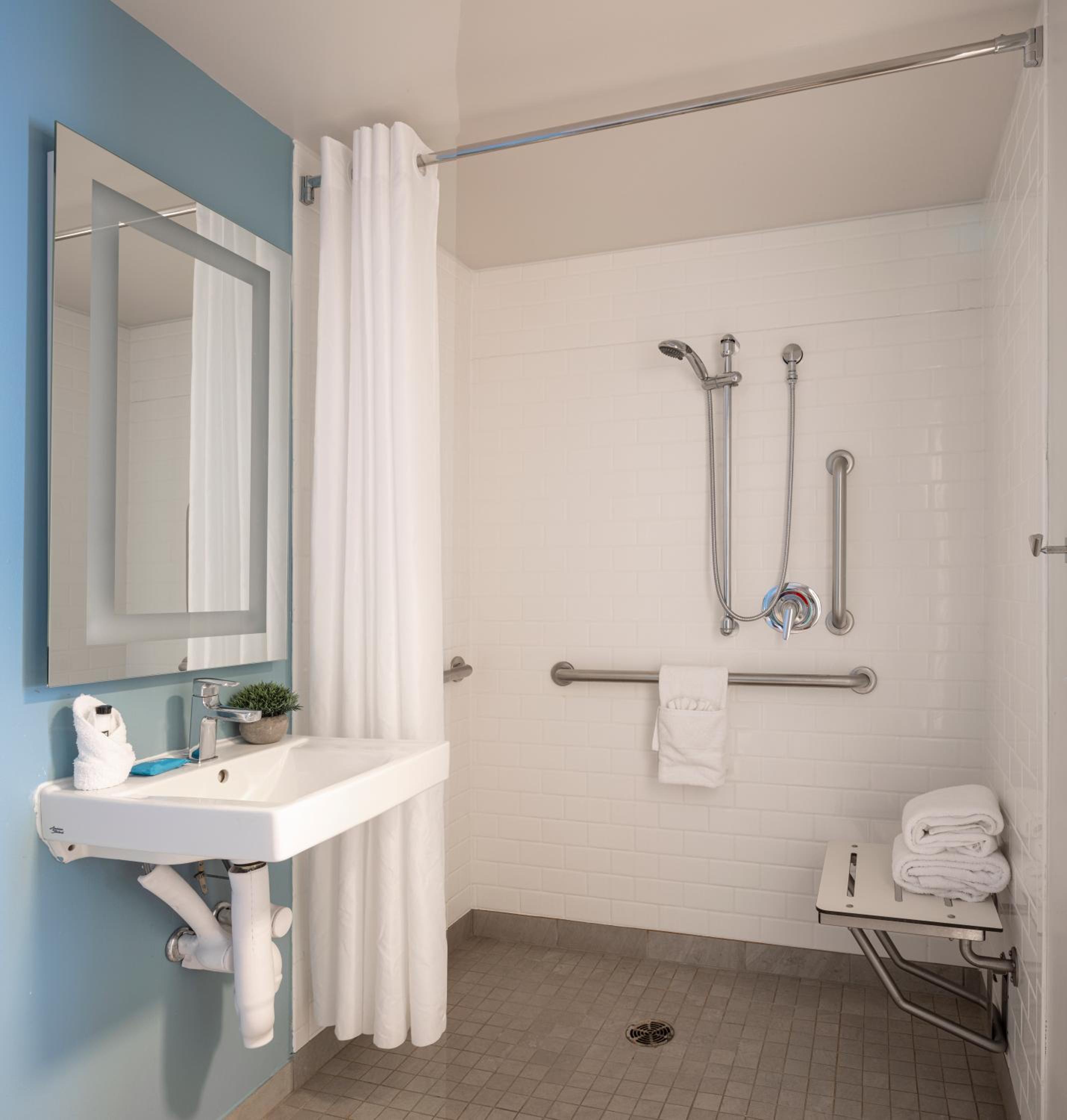 Deluxe Double with Two Double Beds - Disability Access/Roll-In Shower