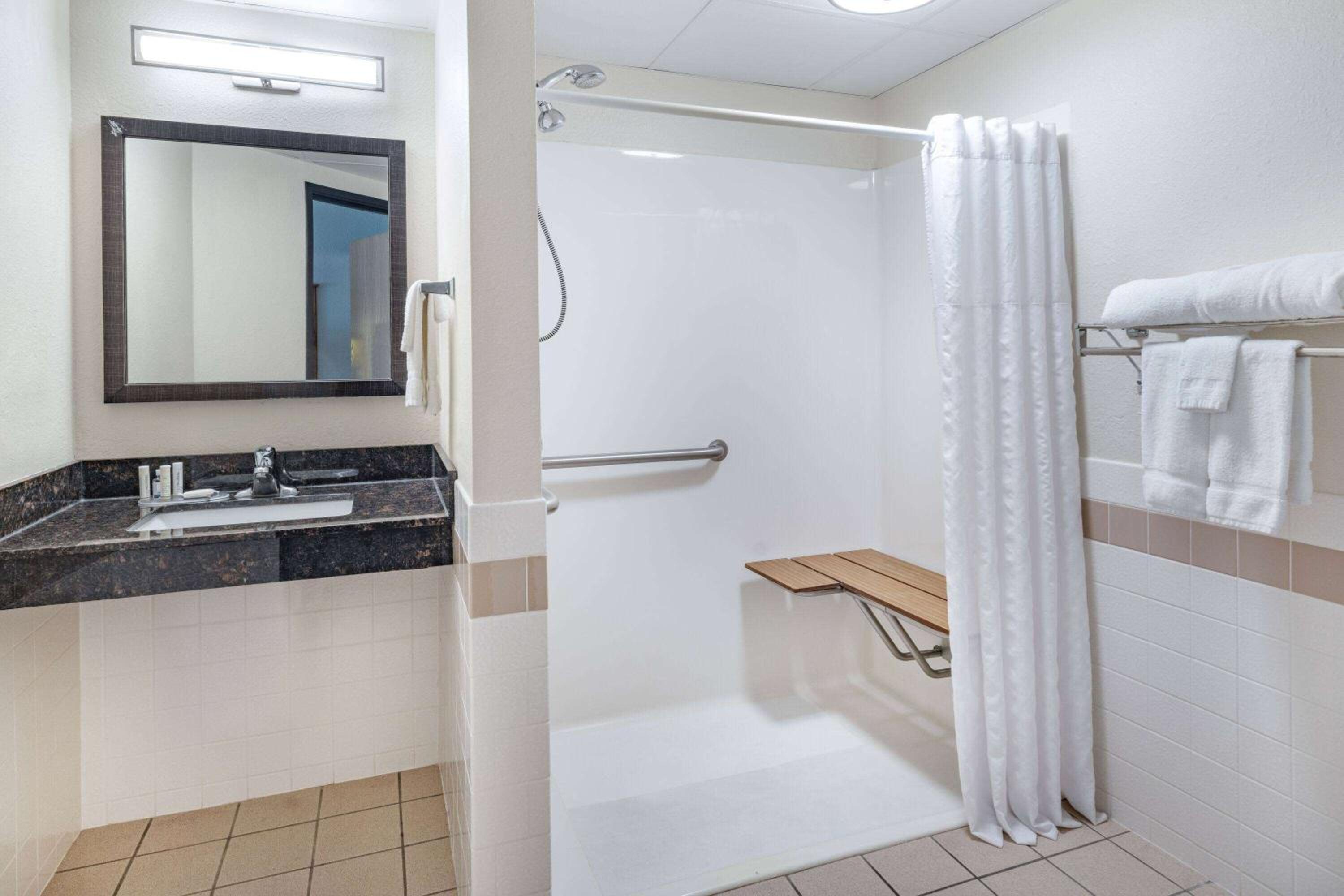 King Room with One King Bed and Roll-In Shower - Mobility Accessible - NonSmoking - Photo 3
