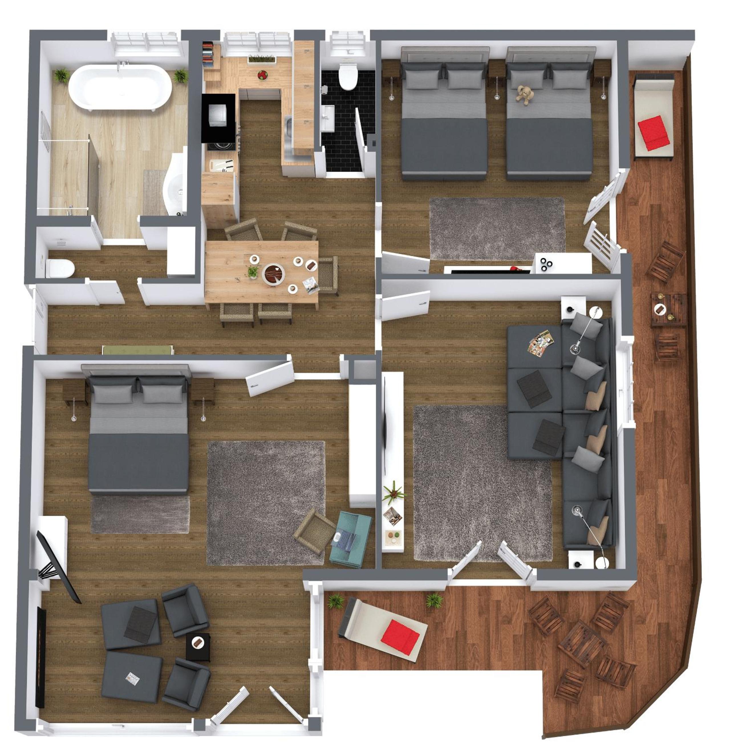 Two-Bedroom Apartment photo 3