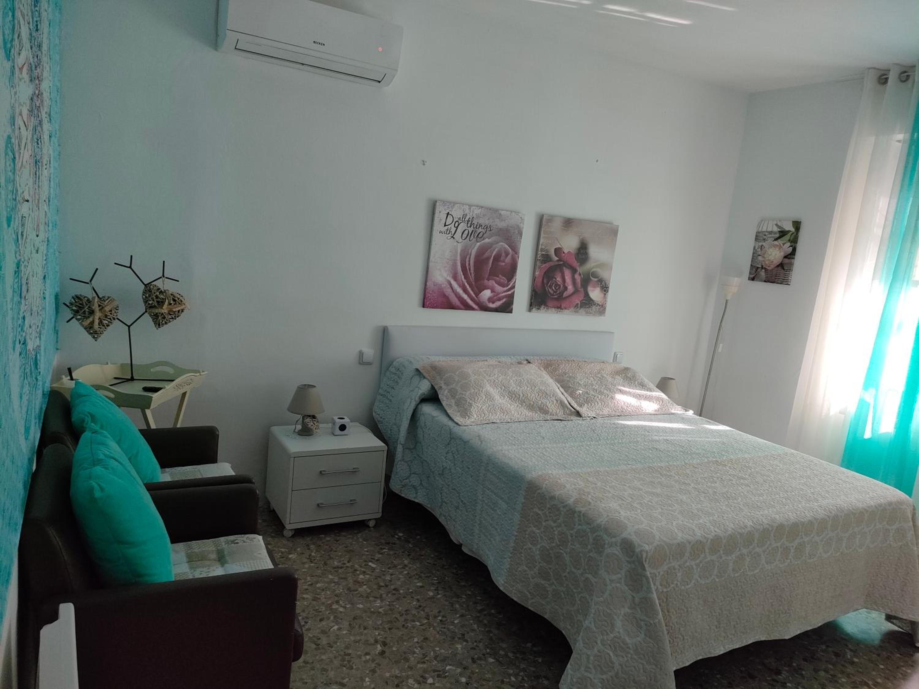 Suite Queen con vista a la piscina