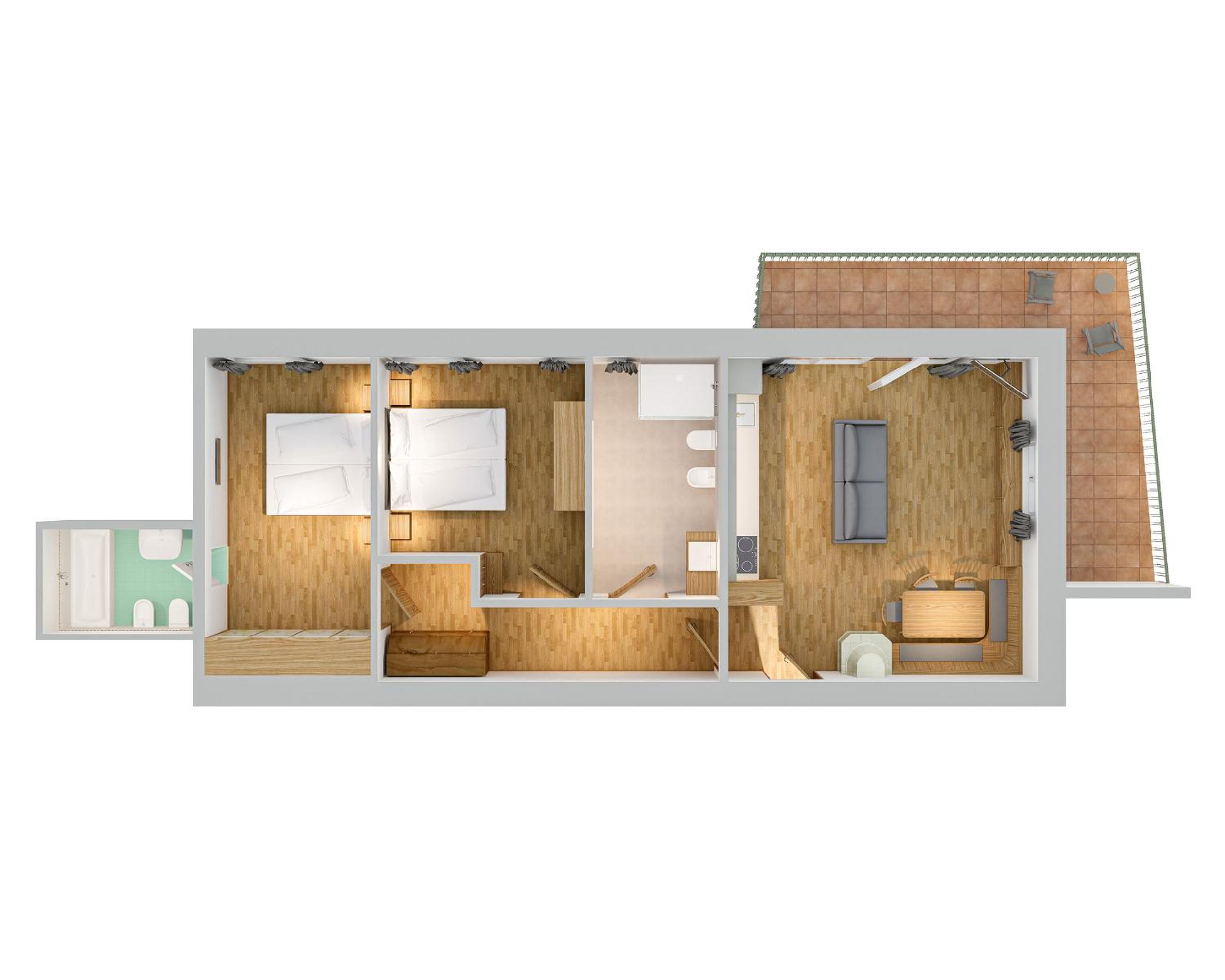 Two-Bedroom Apartment photo 2