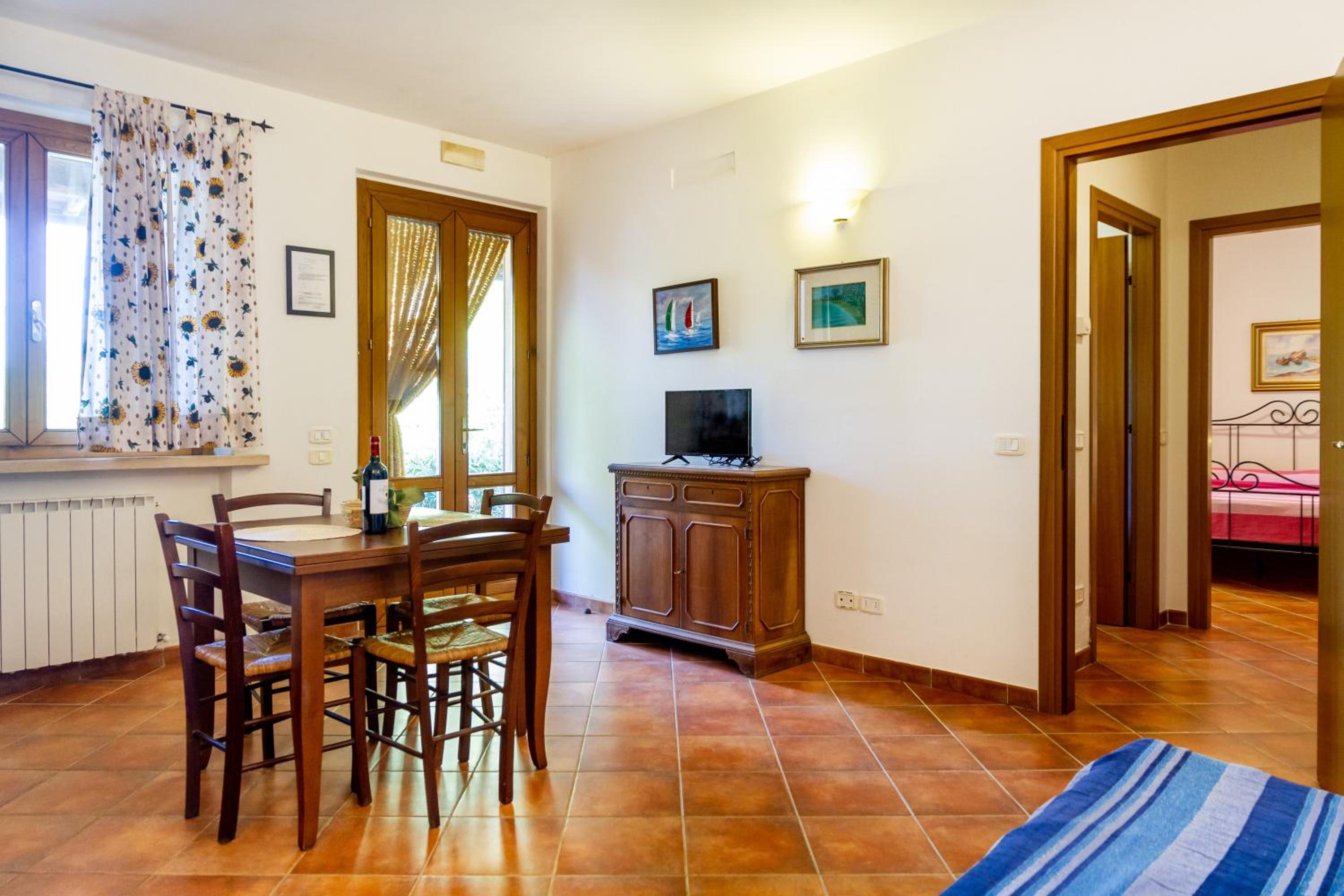 One-Bedroom Apartment with Garden View