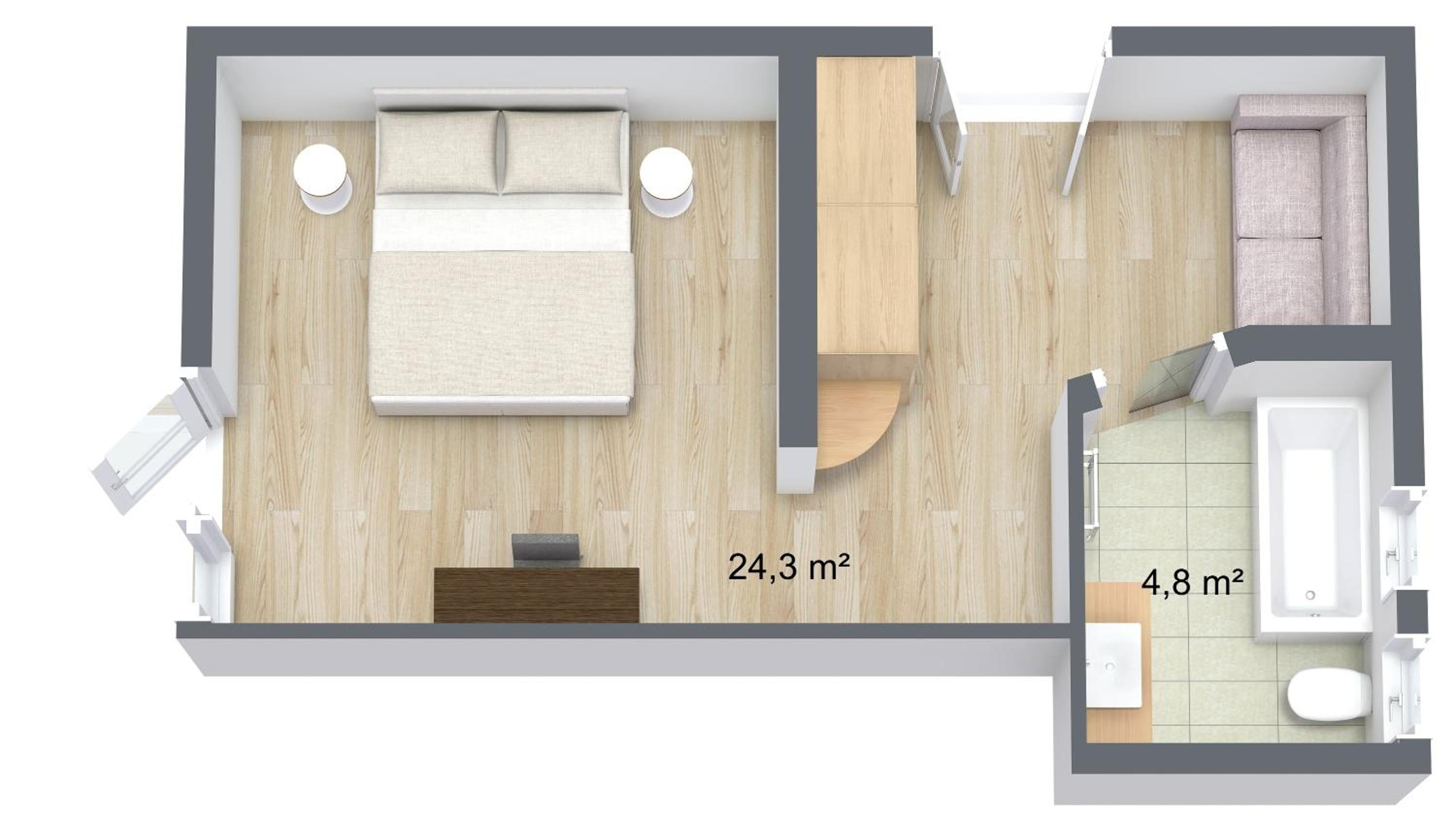 Deluxe Double Room with Bath photo 3