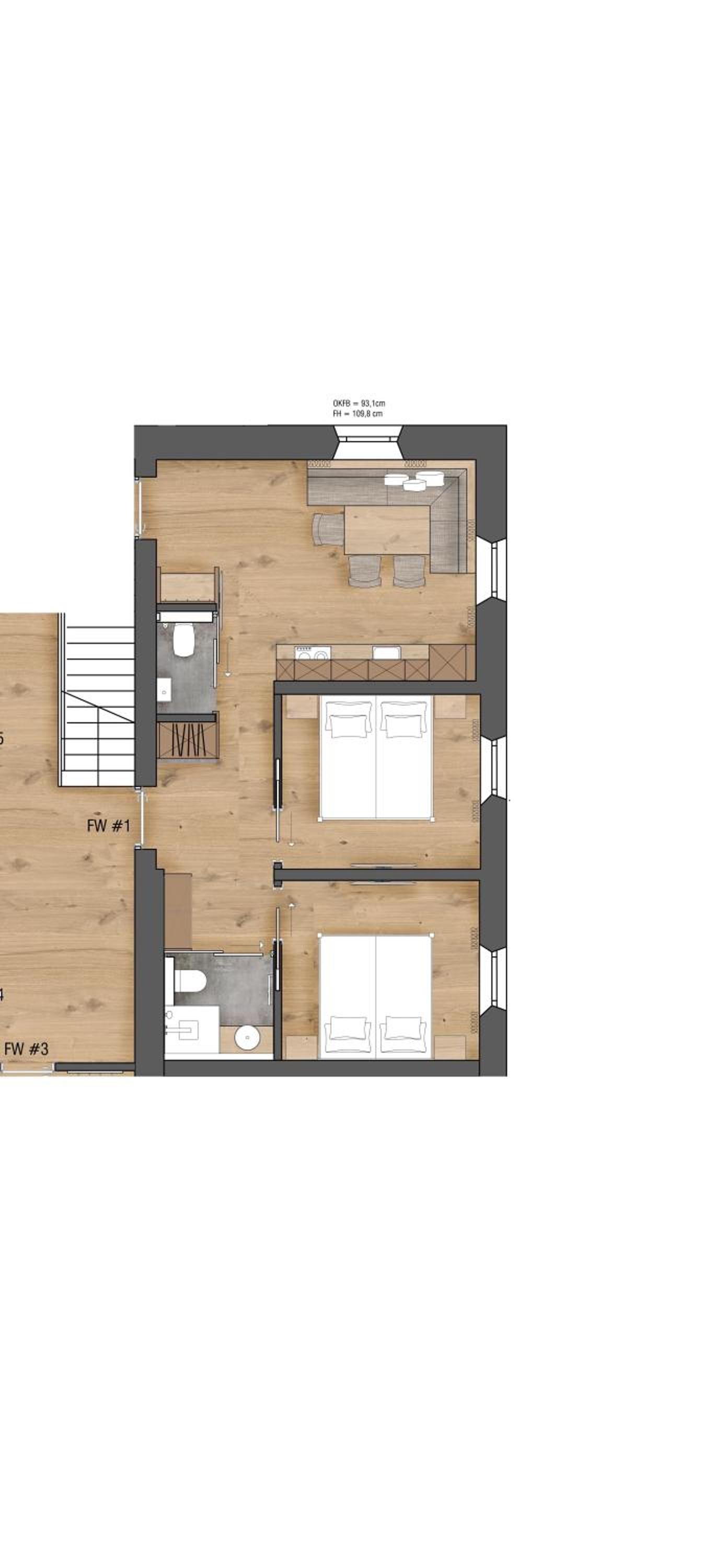 Three-Bedroom Apartment photo 3