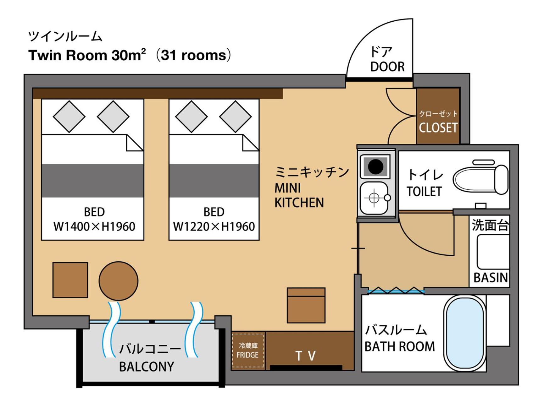 Twin Room (Eco) - Smoking