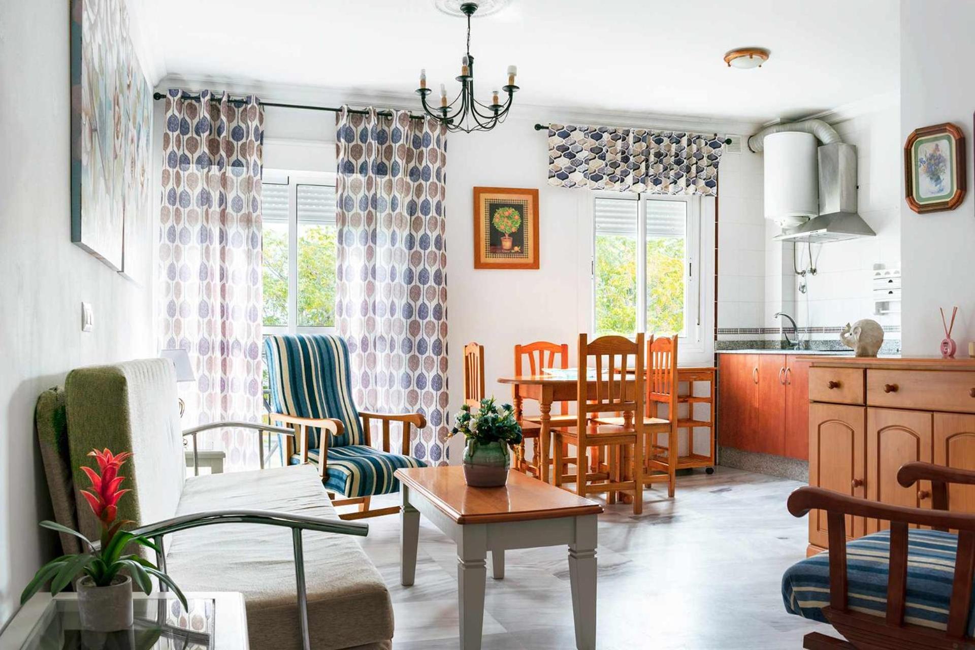 Apartamento con vista al jardín