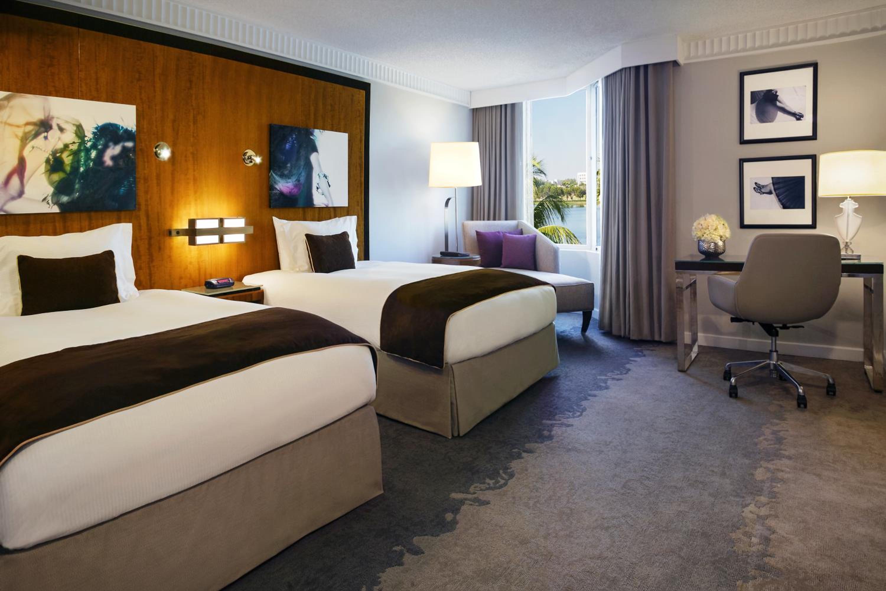 Superior Double Room with Two Double Beds with City View