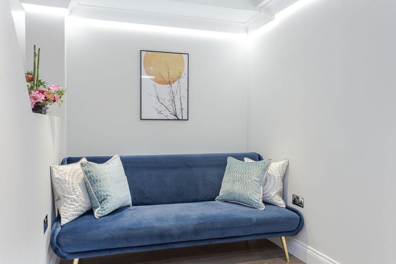 One-Bedroom Apartment with Double Sofa Bed - Basement with Daylight photo 3