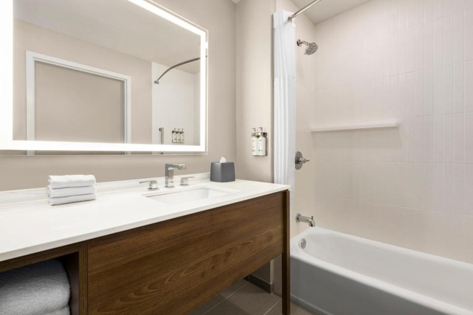 Queen Studio with Two Queen Beds - Bath/Shower Combo - Photo 3