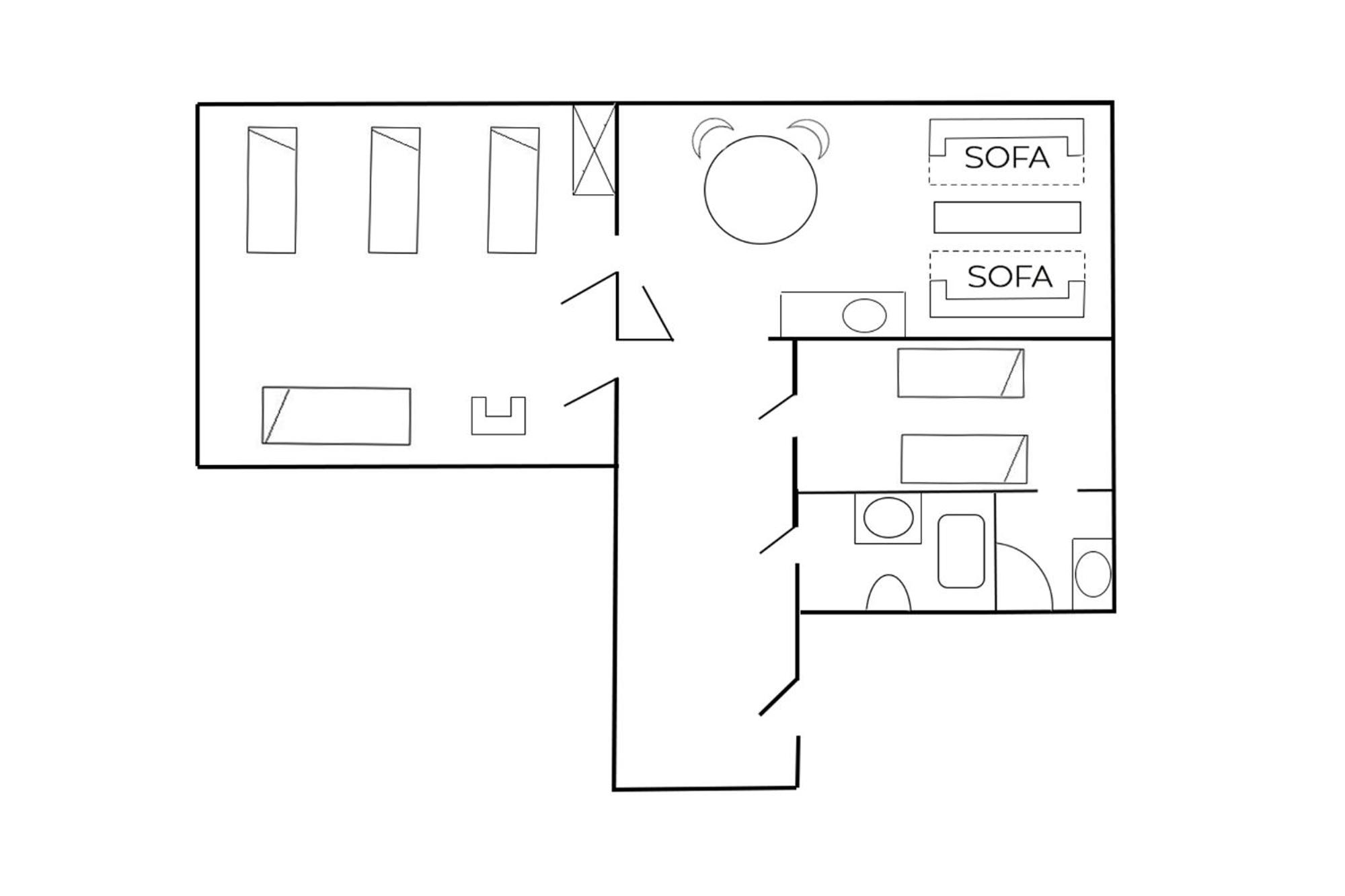 Scandi Two-Bedroom Apartment with Living Room  - Photo 4