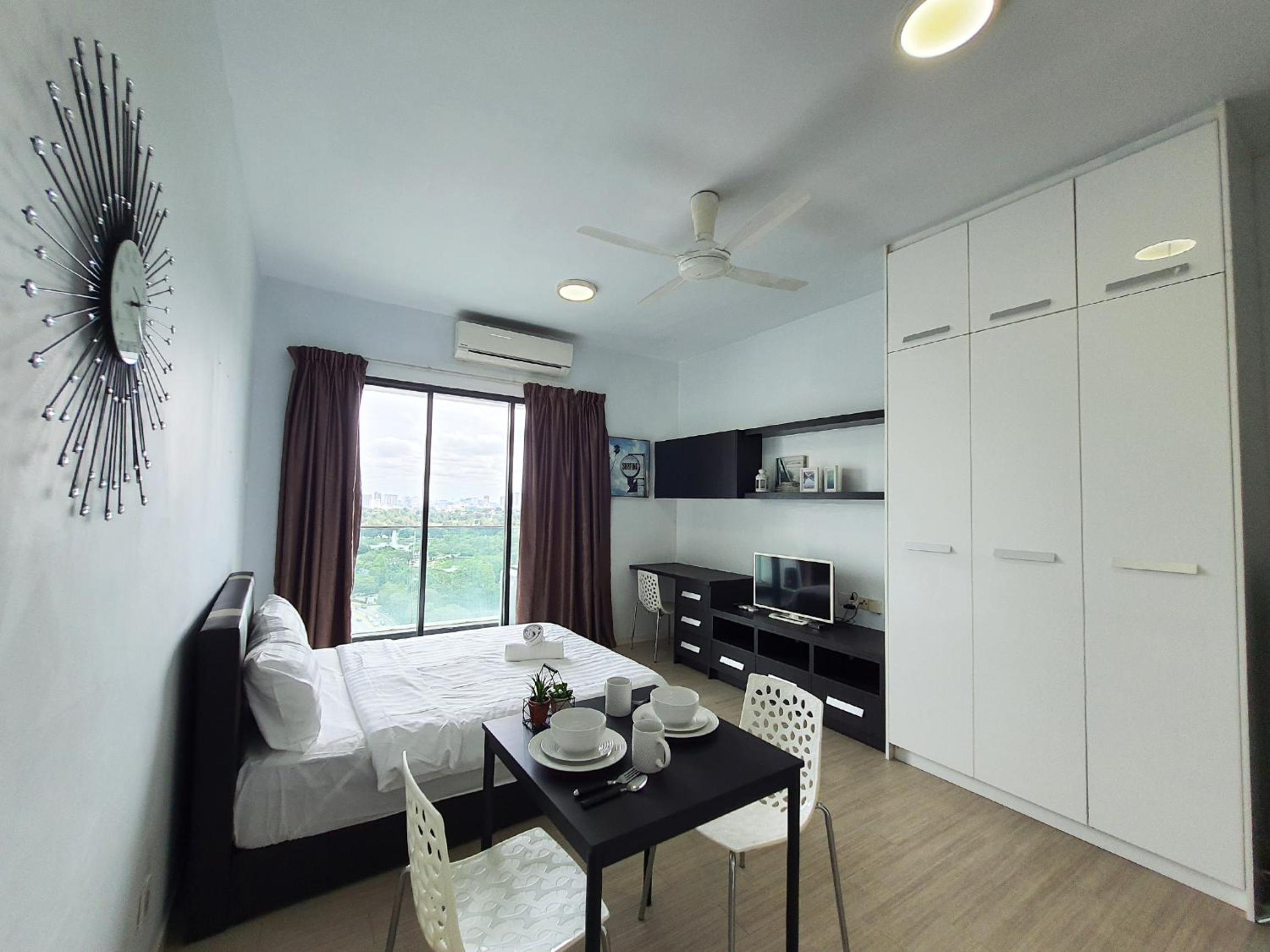 Studio with Balcony